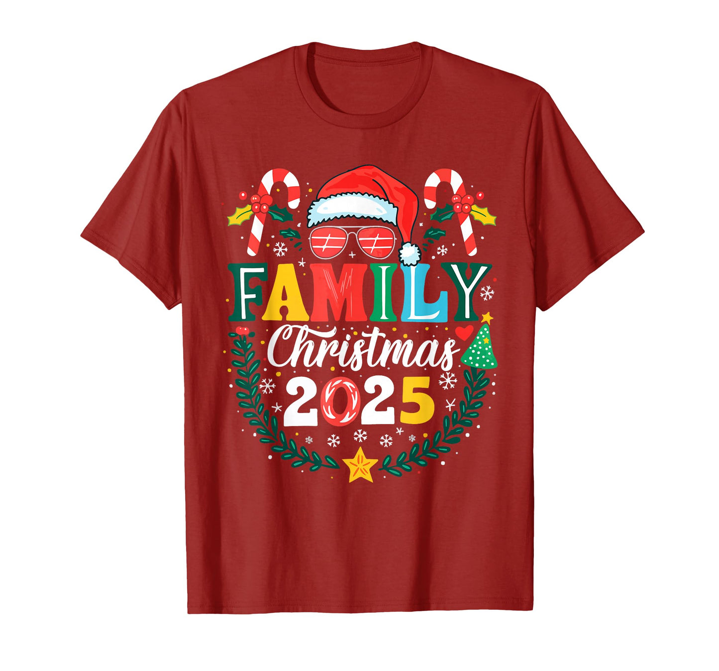 Family Christmas 2025 Matching Family Christmas Squad Xmas T-Shirt