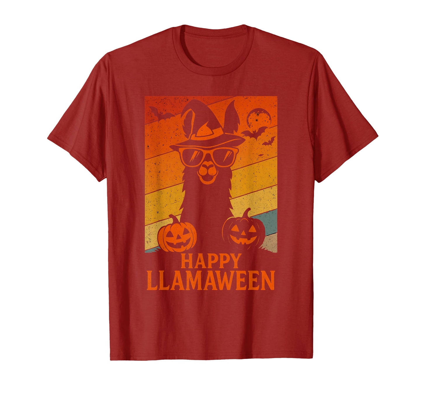 Happy Llamaween Funny Halloween Llama Costume Alpaca T-Shirt