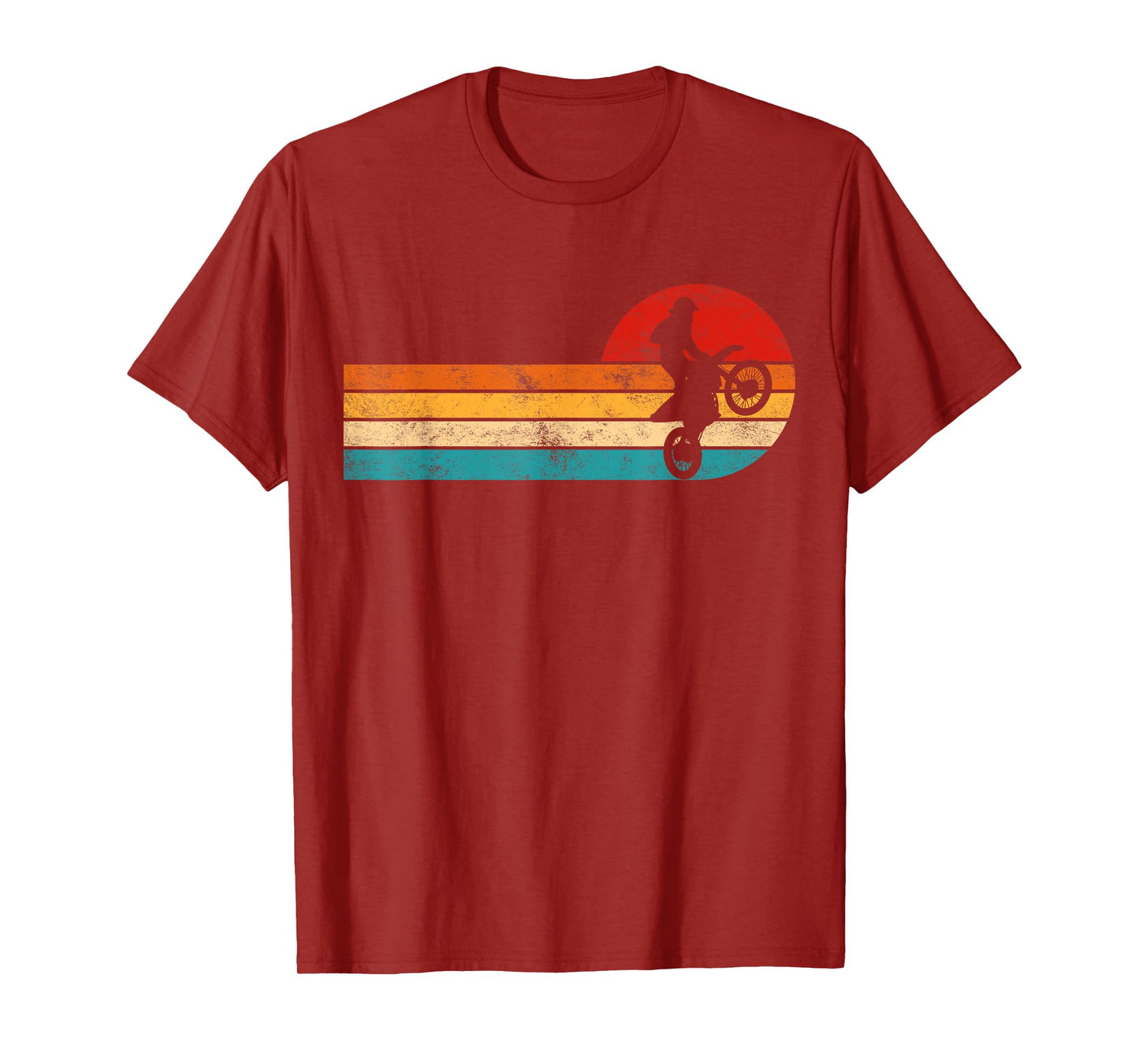 Retro Dirt Bike Motocross Enduro Dirt Biking Boys Rider T-Shirt