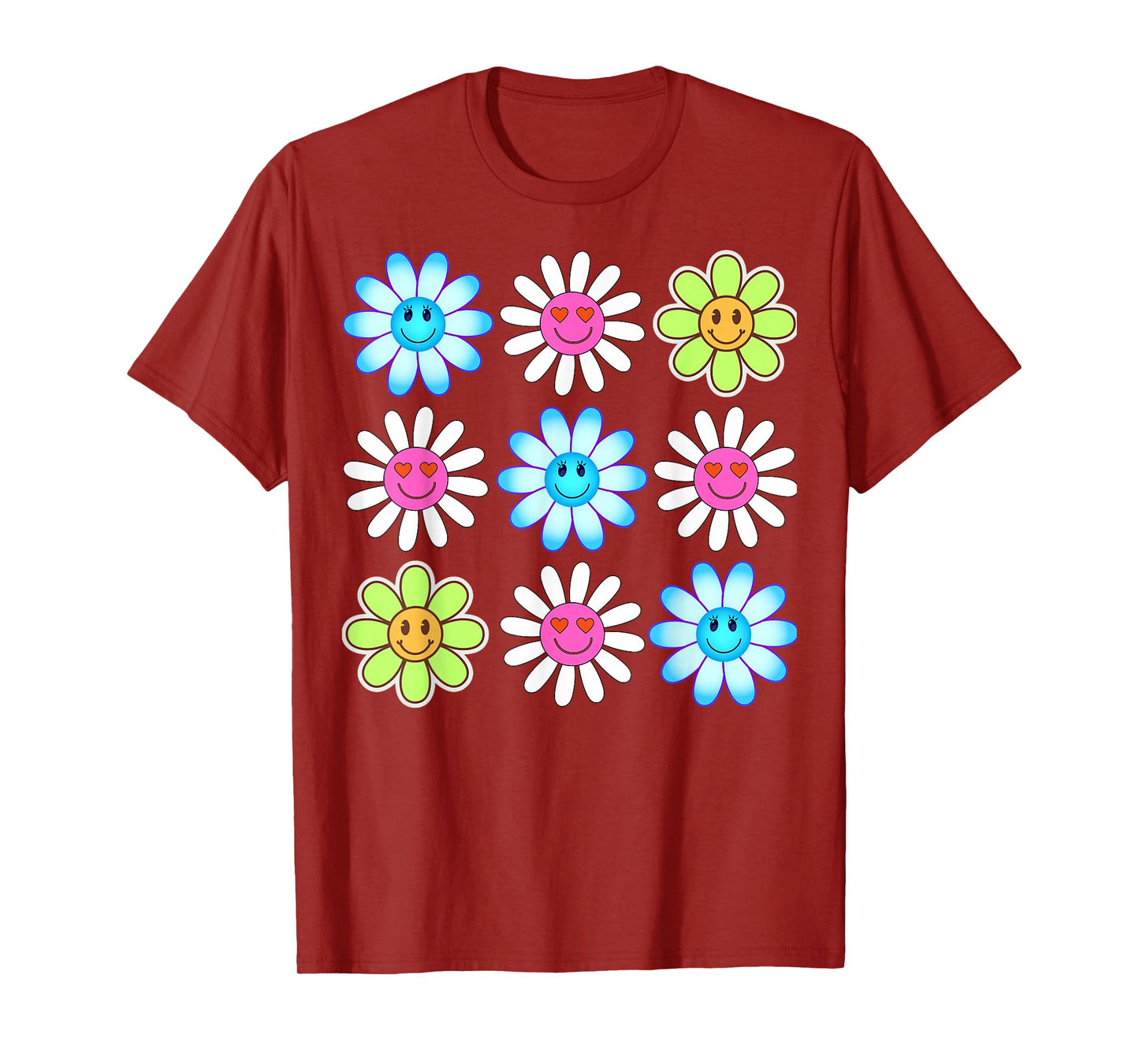 Hippie Retro Flower Power Kawaii Flowers Floral 60s 70s Tee T-Shirt