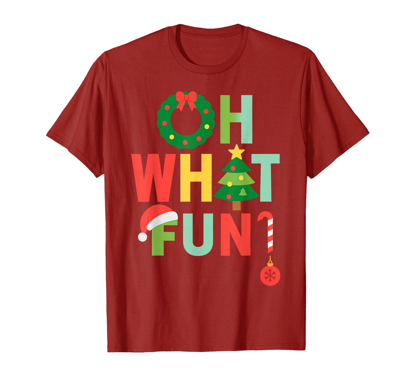Merry Christmas Claus Santa Xmas Funny Oh What Funny Xmas T-Shirt