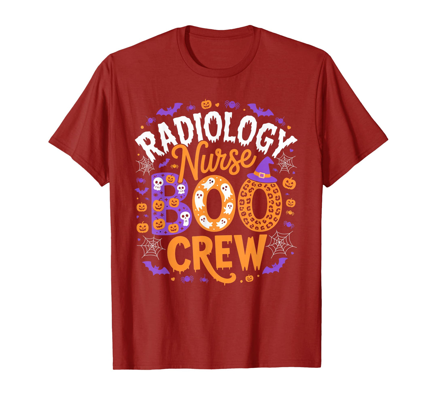 Radiology Nurse Boo Crew Halloween Spooky Outfit Hospital T-Shirt