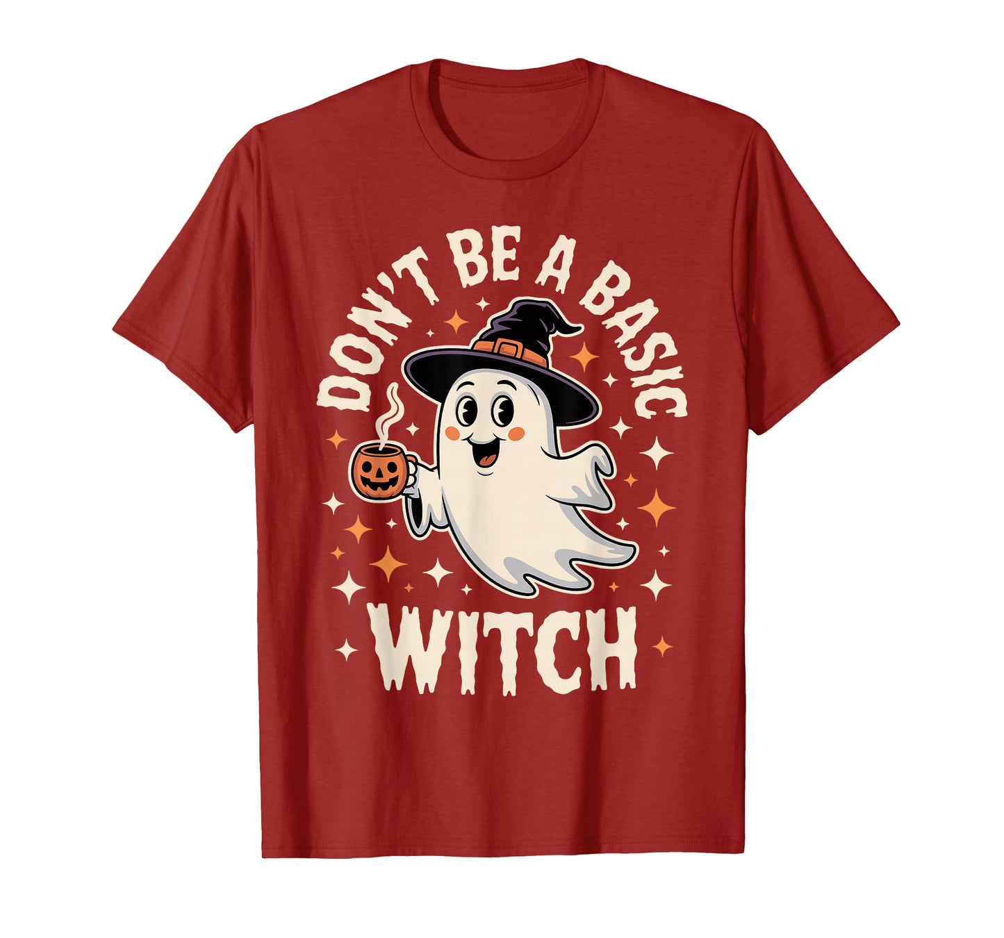 Cute Ghost Witch Funny Spooky Season Costume Halloween T-Shirt