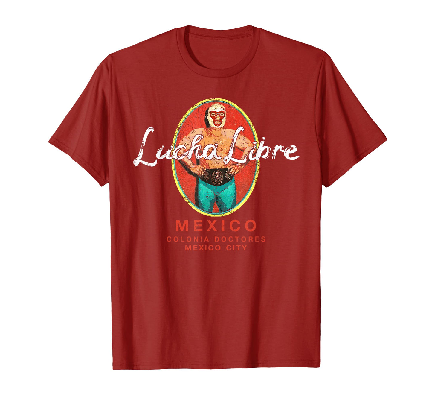 Lucha Libre Wrestling Vintage Luchador Wrestler Retro T-Shirt