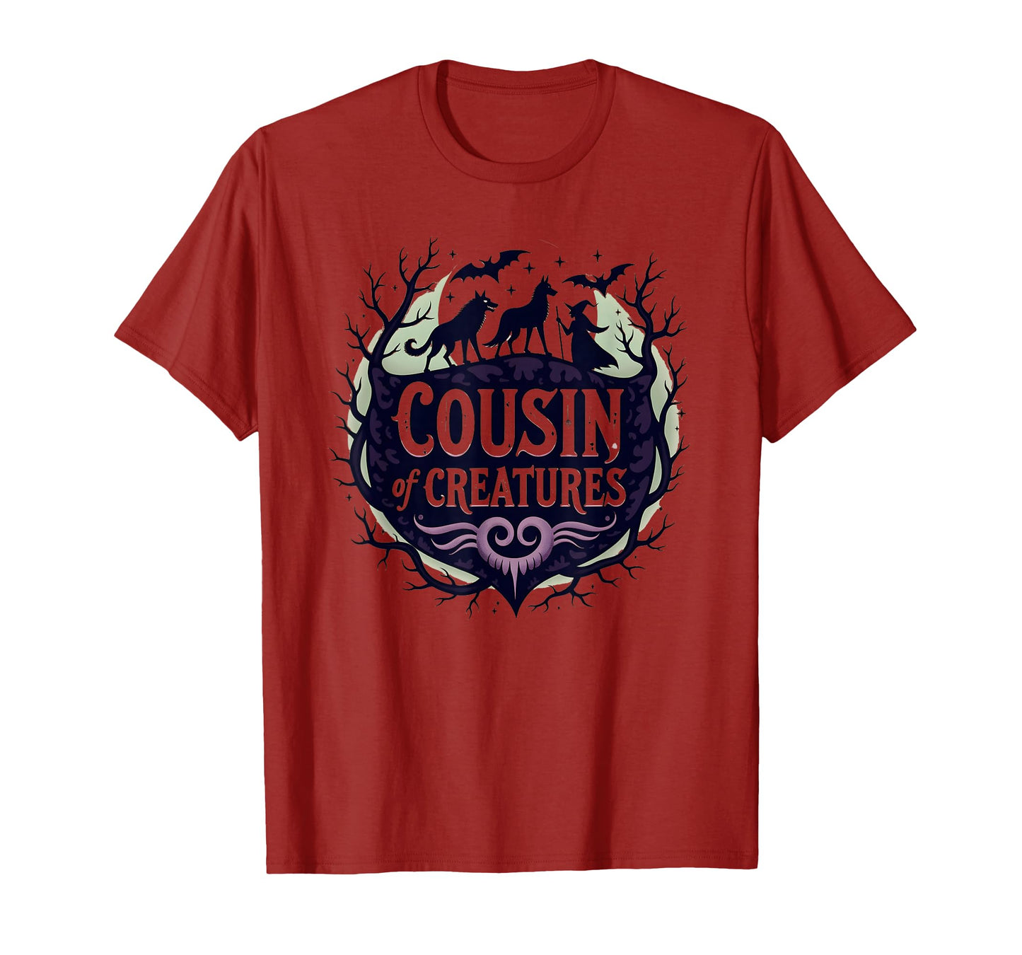 Halloween Role Cousin of Creatures Spooky Family Fun T-Shirt