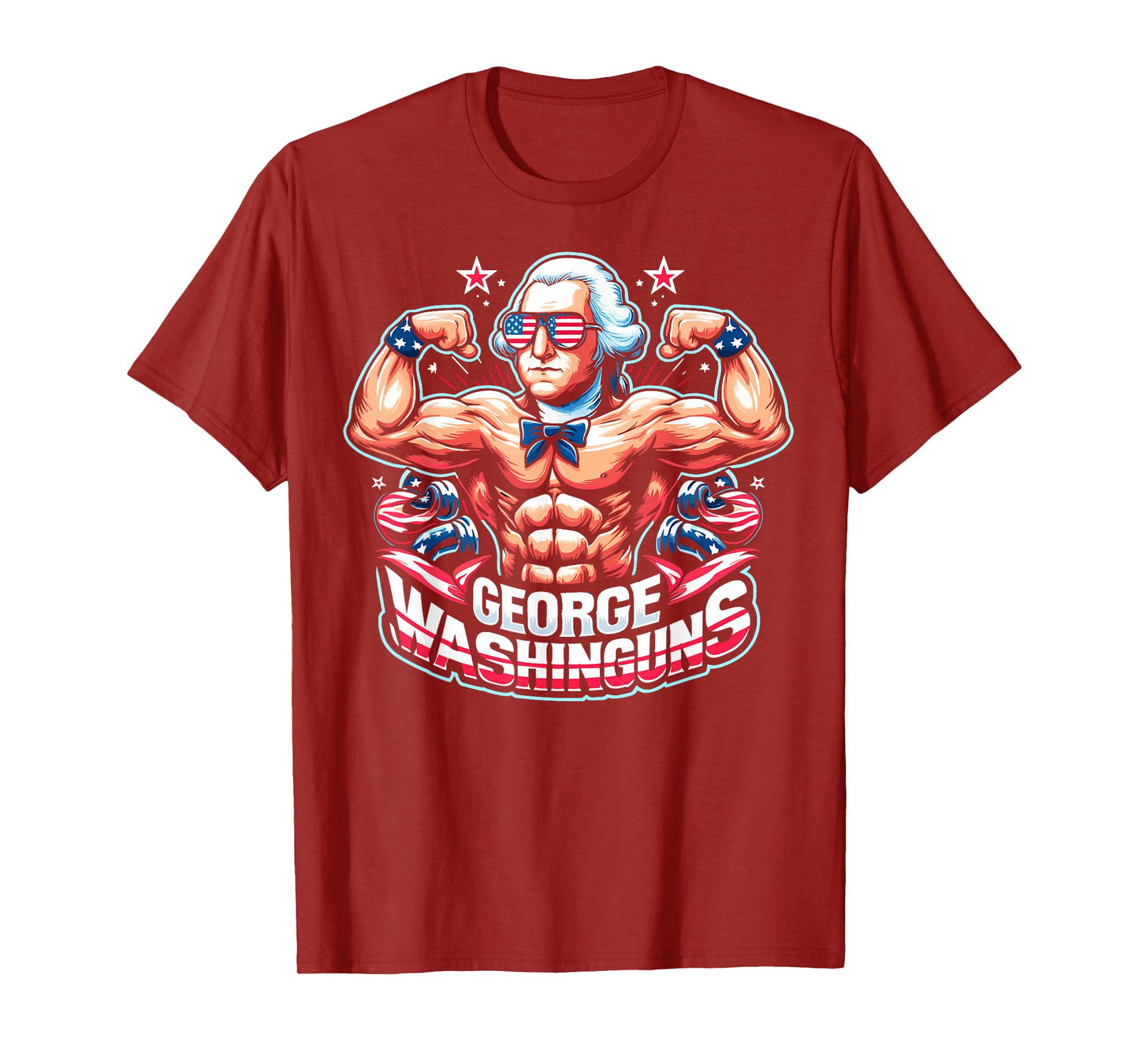 George Washinguns 4th of July George Washington Funny Gym T-Shirt