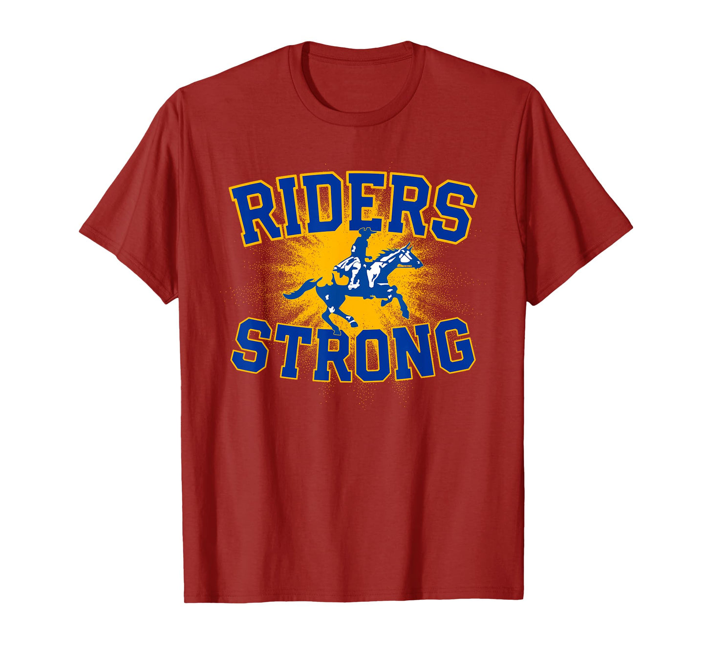 Caesar Rodney Riders Logo Strong Flag HS T-Shirt
