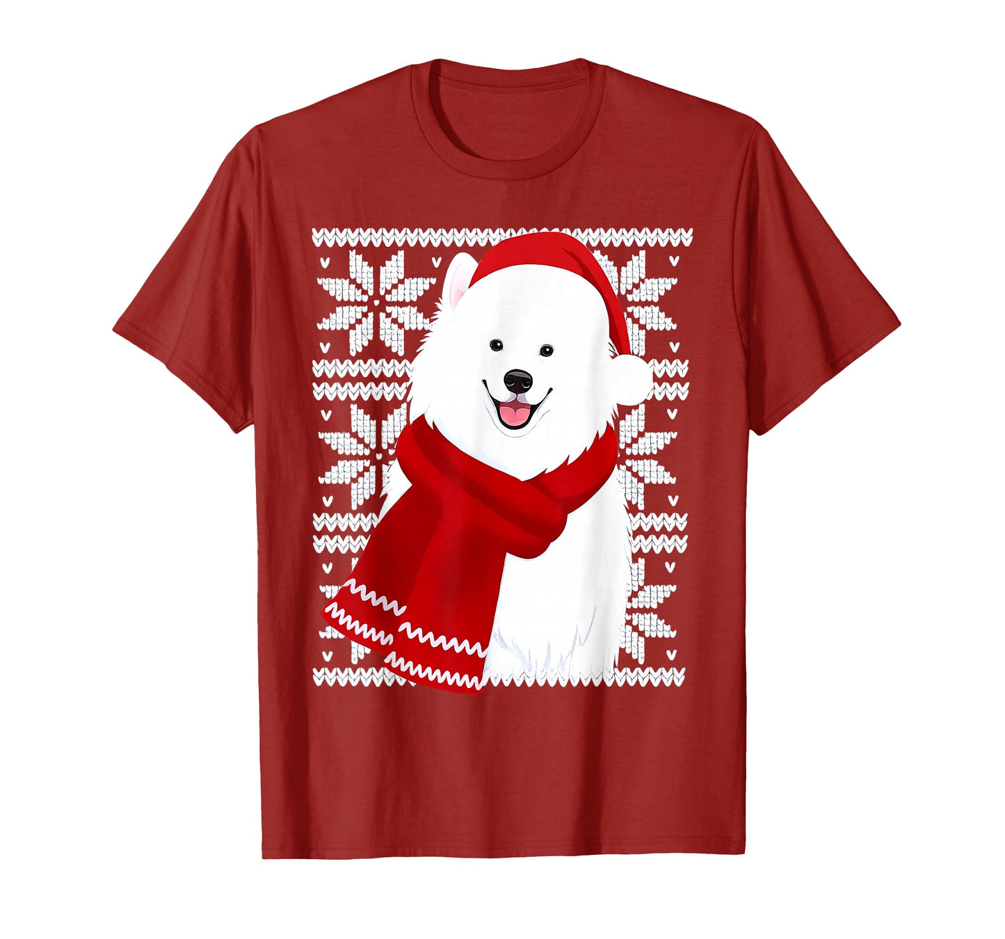 Samoyed Ugly Christmas Holiday Dog Lover T-Shirt