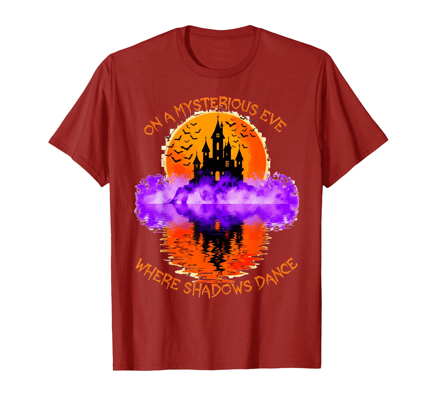 Haunted Castle Halloween Spooky Gothic Night T-Shirt