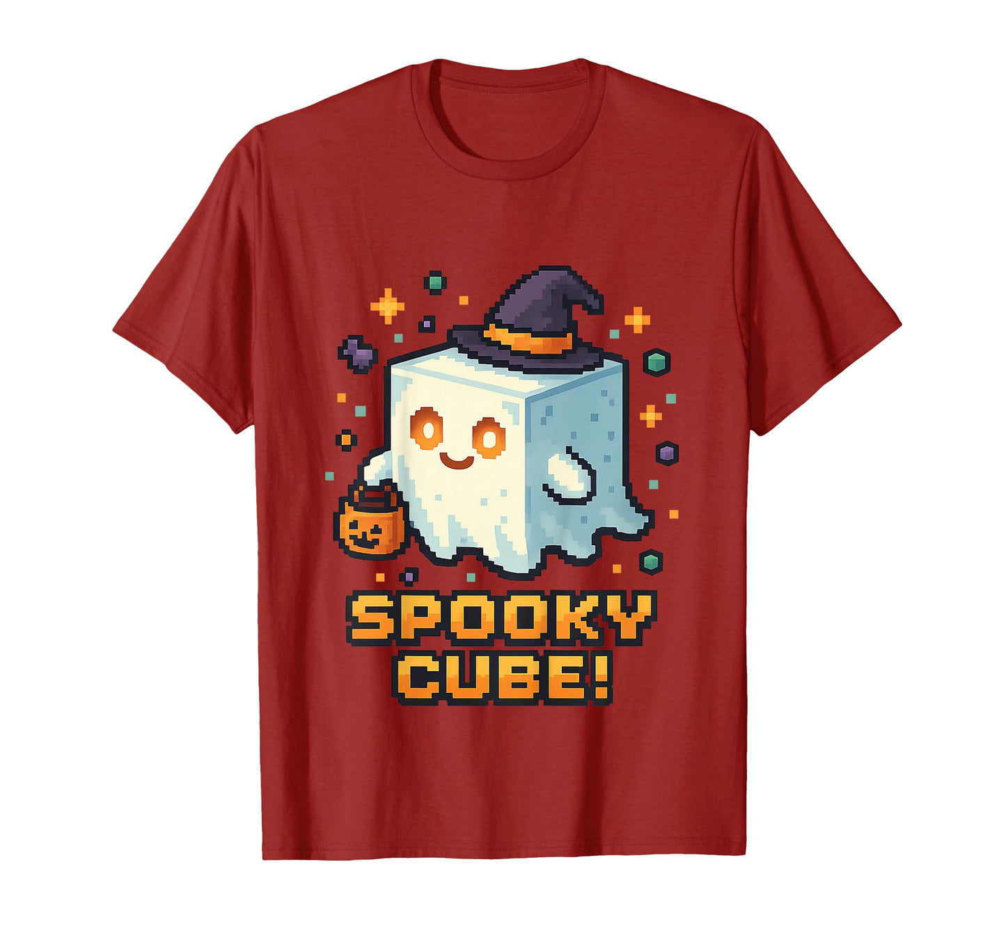 Kids Spooky Cube Ghost T-Shirt