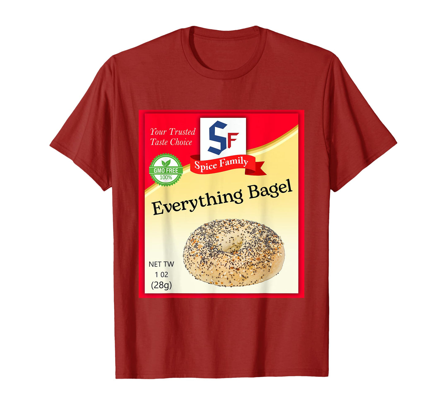 Everything Bagel Condiment Costume Holiday Spice Costumes T-Shirt