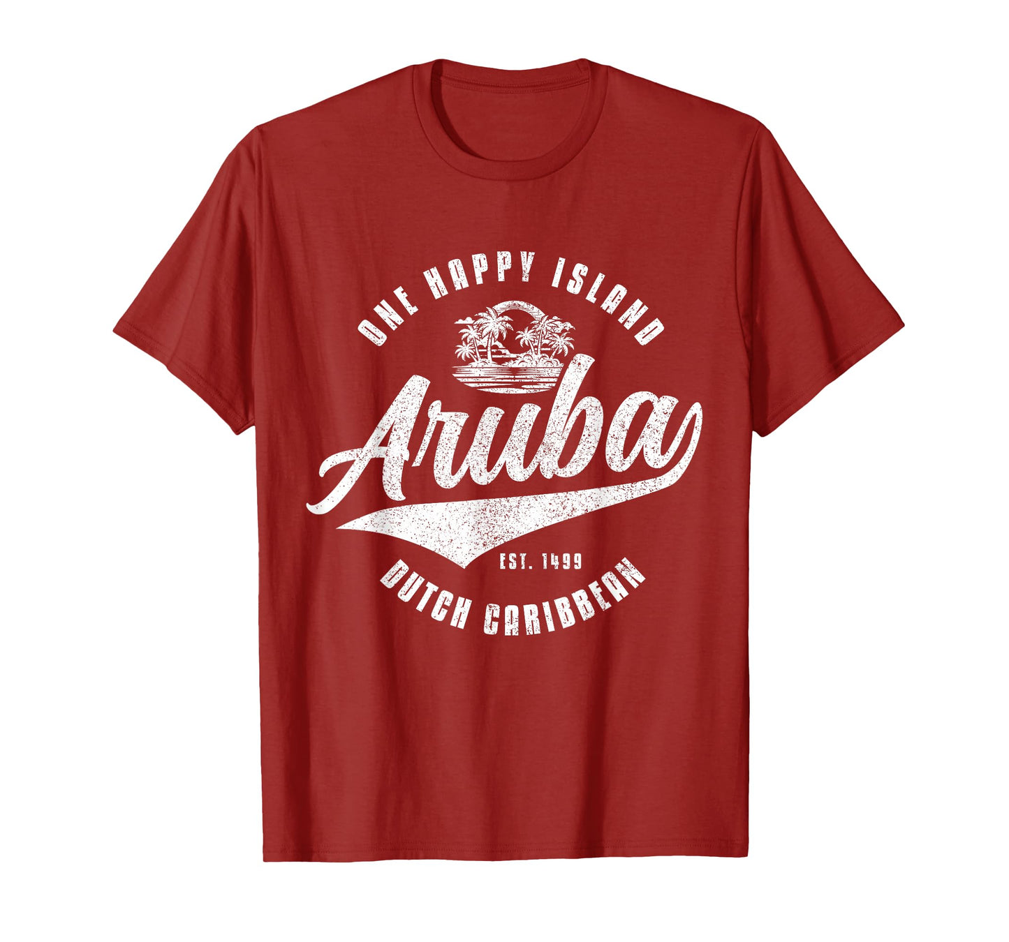 Aruba Happy Island Craibbean Souvenir Pride Vintage T-Shirt