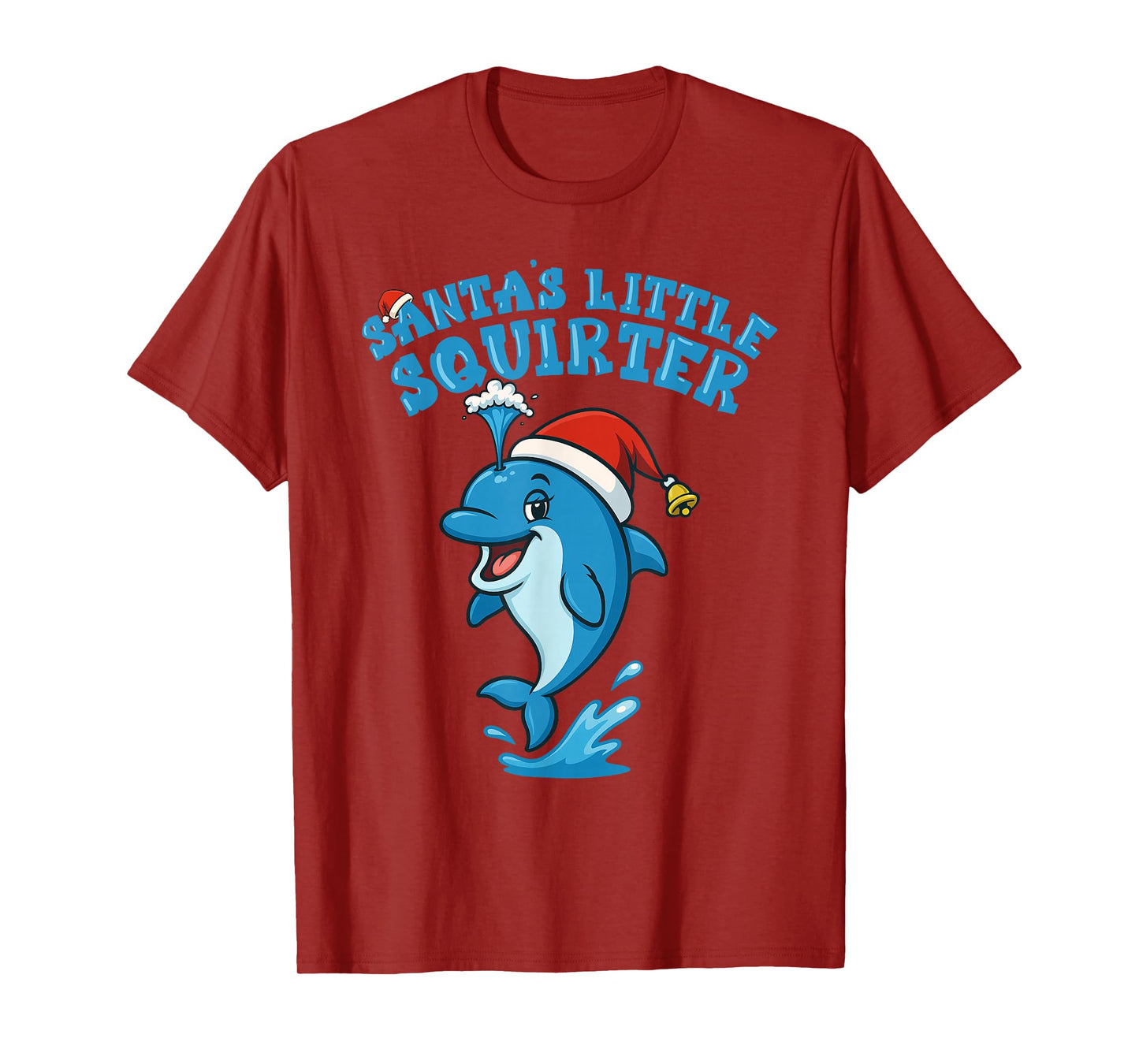Inappropriate Funny Santa's Little Squirter Embarrassing T-Shirt