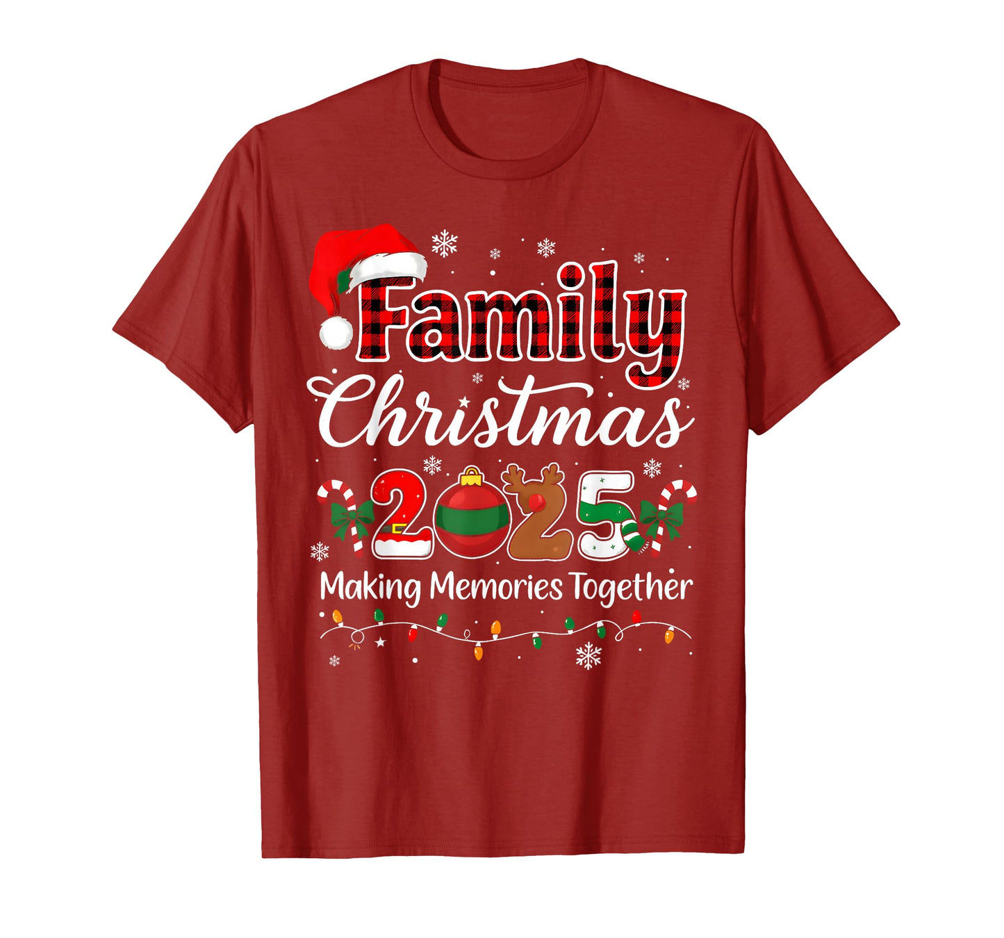 Family Christmas 2025 Matching Outfit Xmas Squad Santa T-Shirt