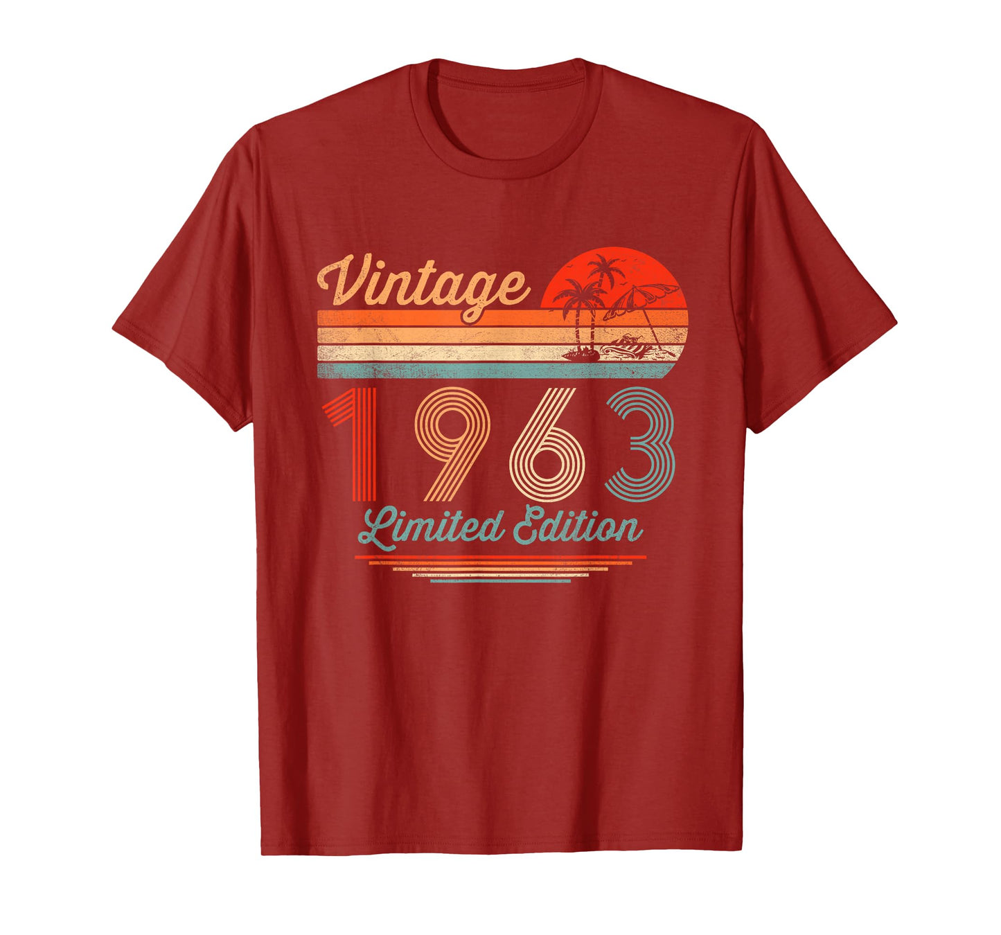 Vintage 1963 Limited Edition 62 Year Old Gifts 62nd Birthday T-Shirt