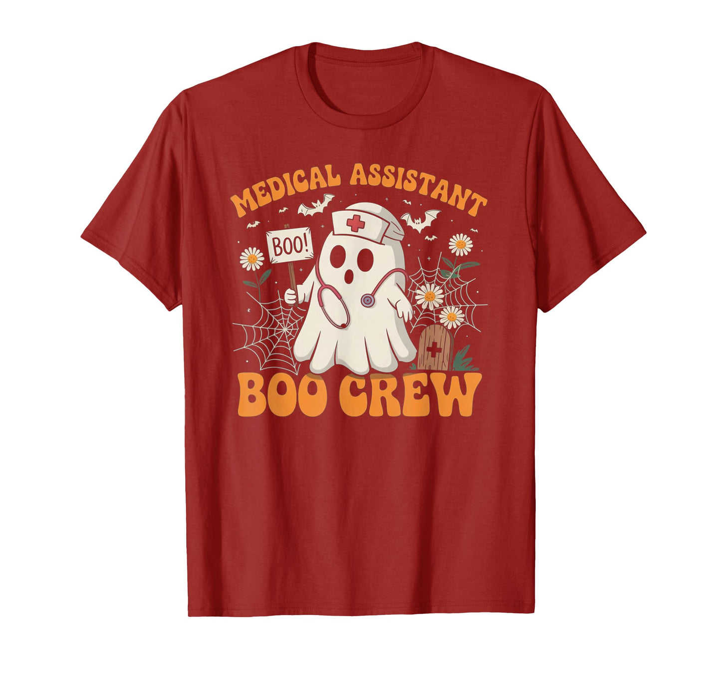 Medical Assistant Boo Crew Ghost Halloween Costumes Gifts T-Shirt