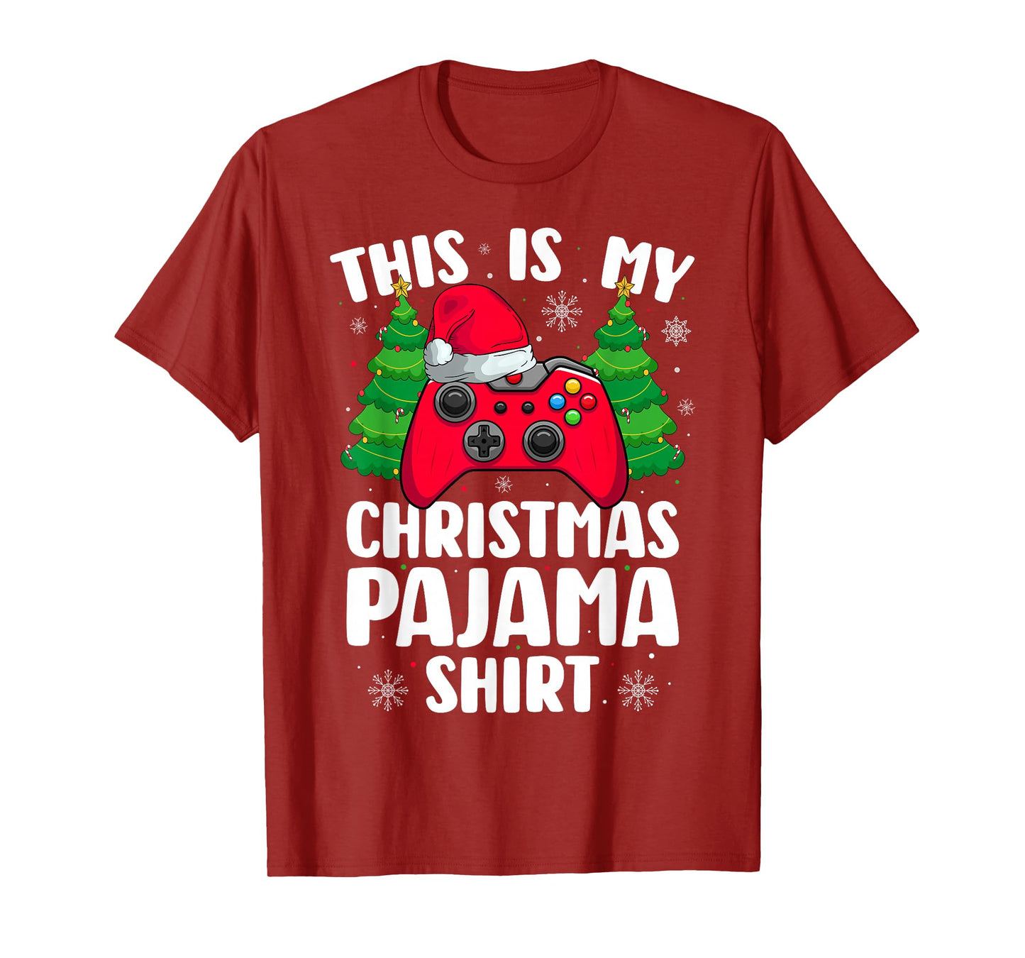 Video Game Gamer Gaming This is My Christmas Pajamas T-Shirt