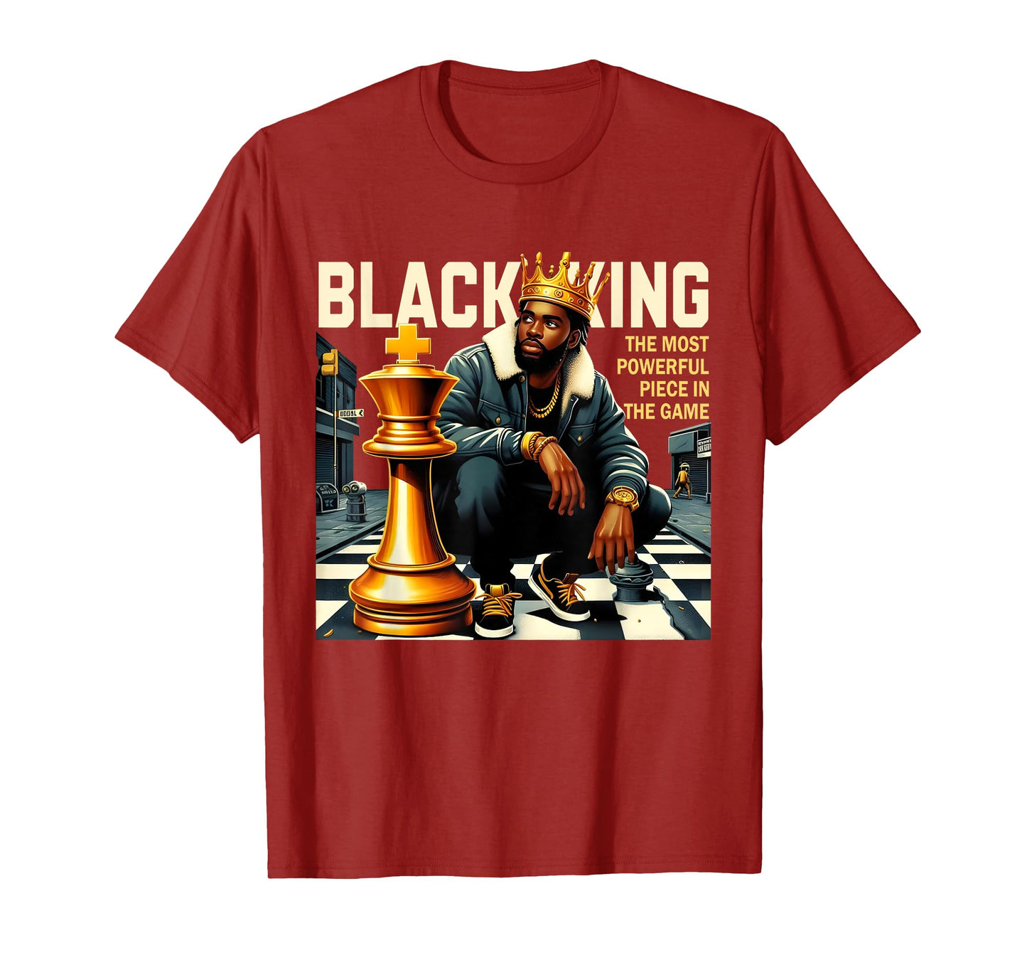 Black King The Most Powerful Piece In The Game Costume T-Shirt