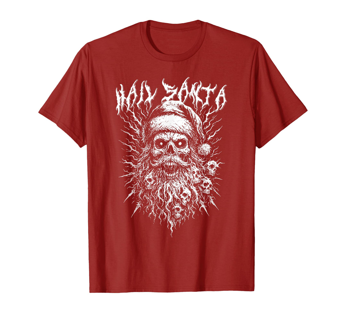 Hail Santa Demonic Dark Christmas Gothic Edgy Xmas T-Shirt