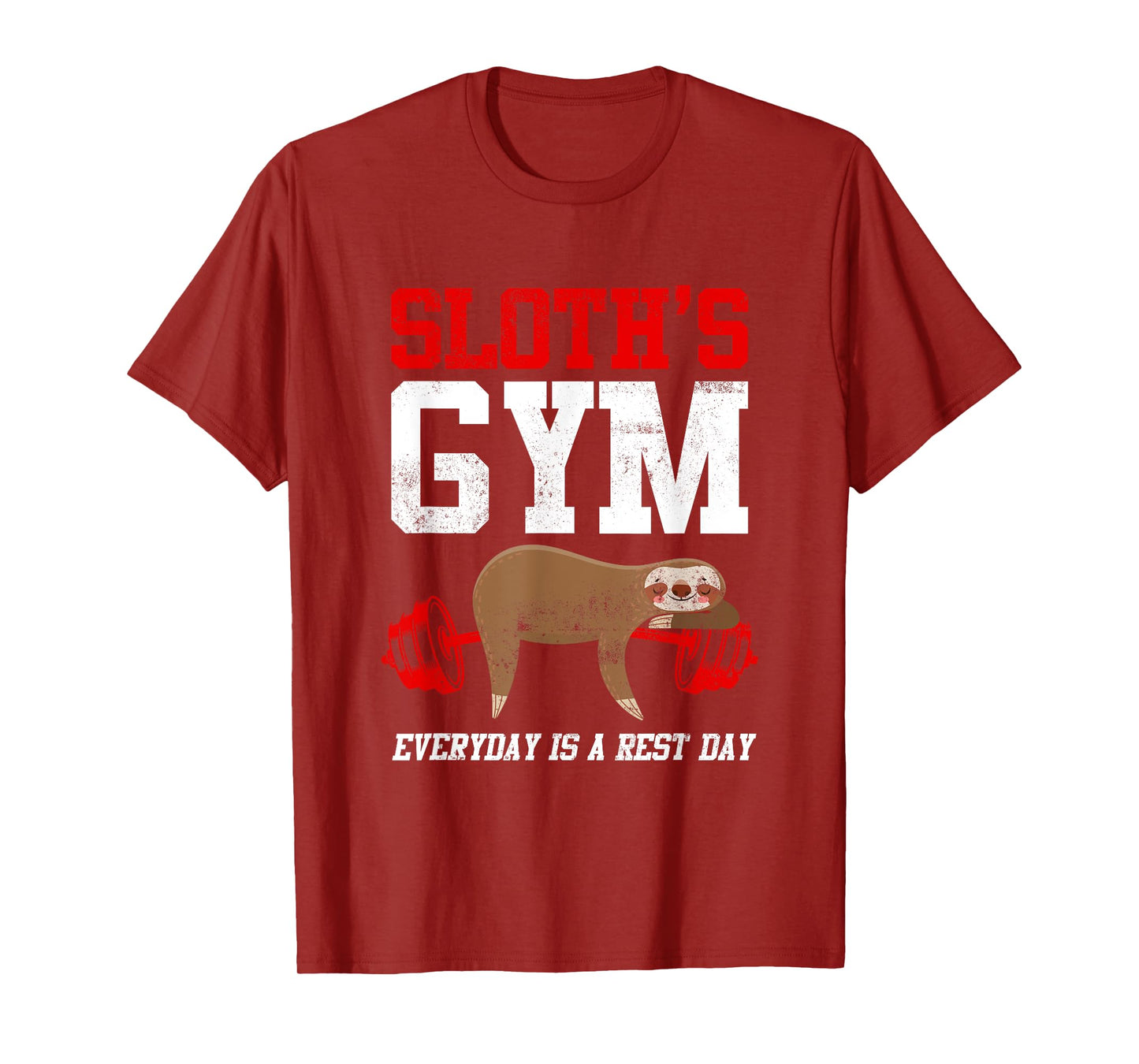 Workout Fitness Sloth's Gym Everyday Is Rest Day T-Shirt
