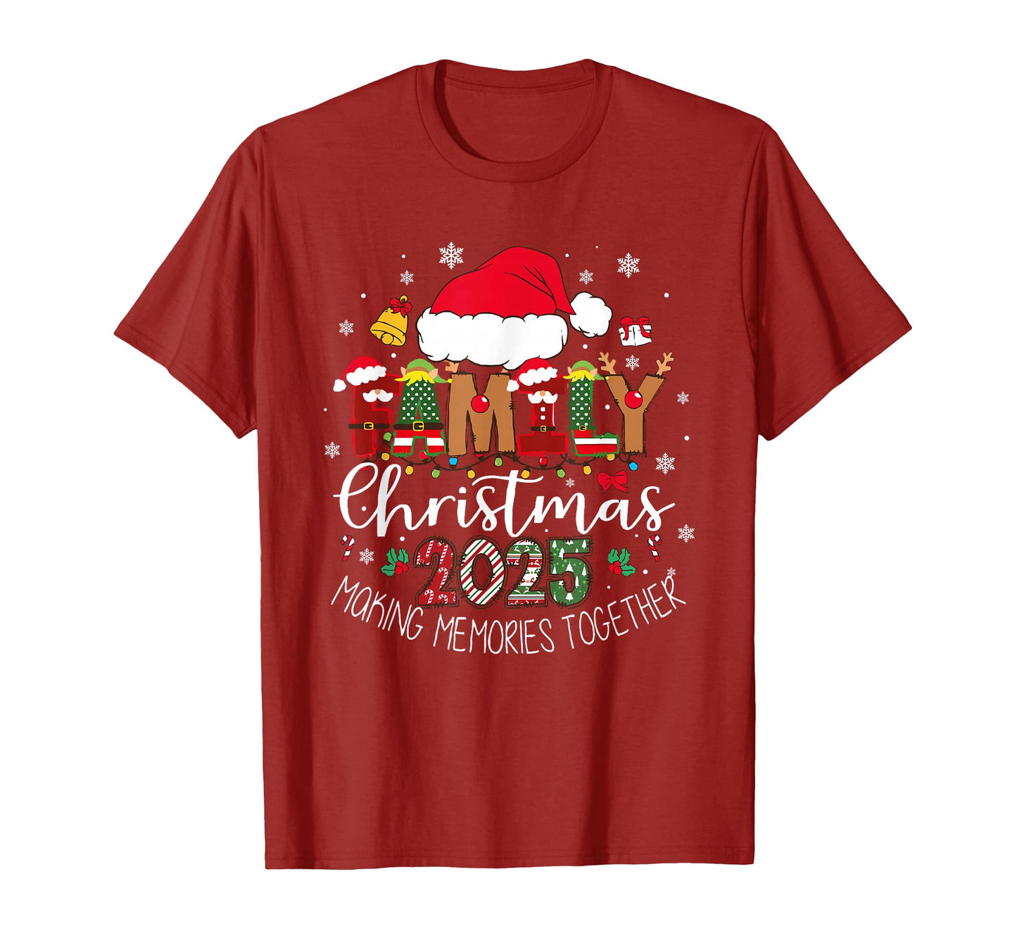 Family Christmas 2025 Family Matching Outfit Santa Xmas T-Shirt