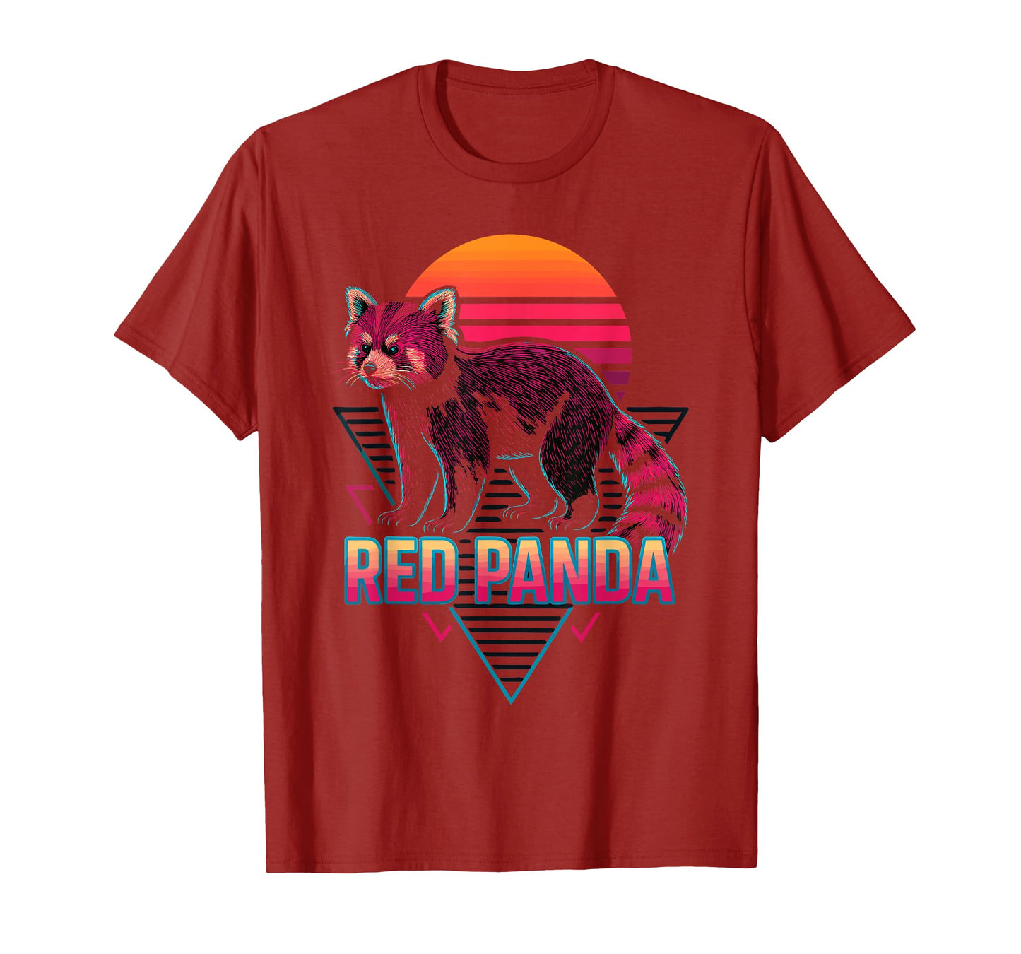 Red Panda Retro T-Shirt