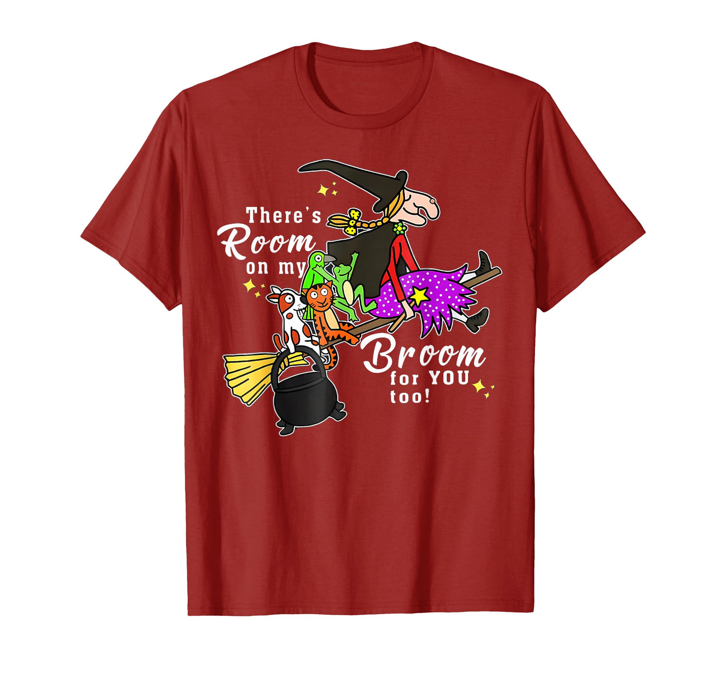There'S Room On My Broom For You Too Teacher Halloween T-Shirt