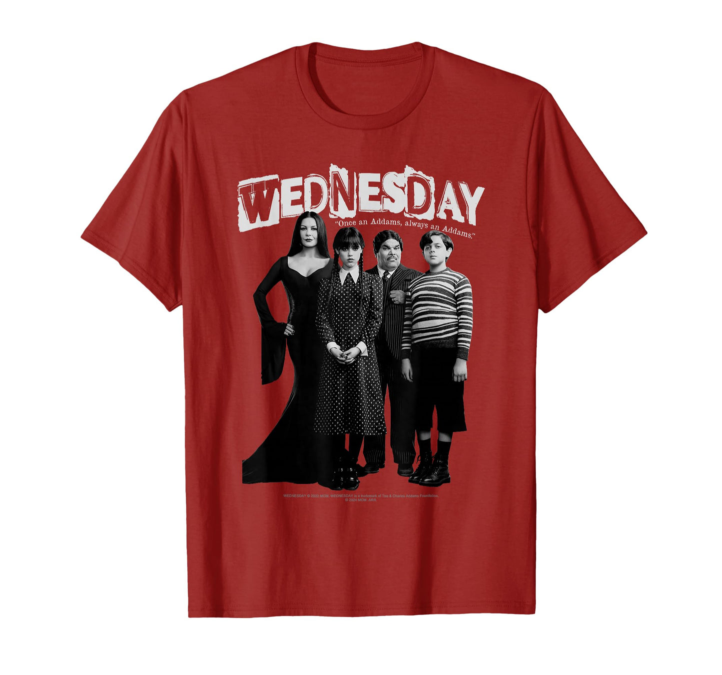 Wednesday Once An Addams Always An Addams Family Shot T-Shirt