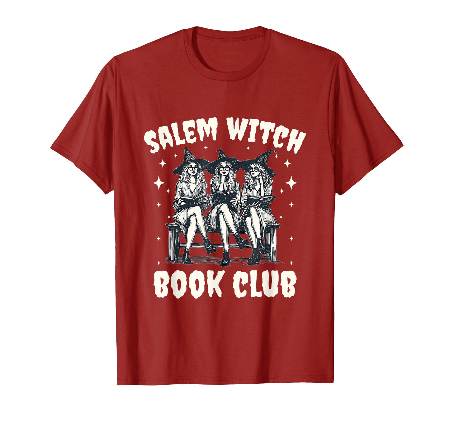 Salem Witch Book Club Retro Witches Reading T-Shirt