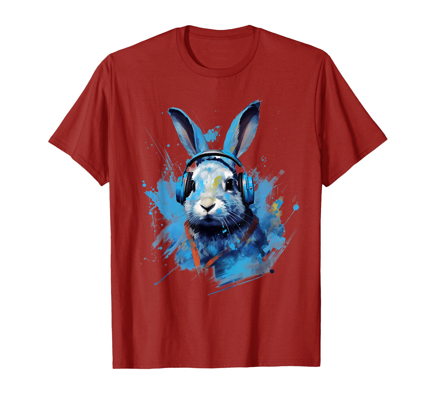 Rave EDM Lionhead Rabbit Headphone T-Shirt