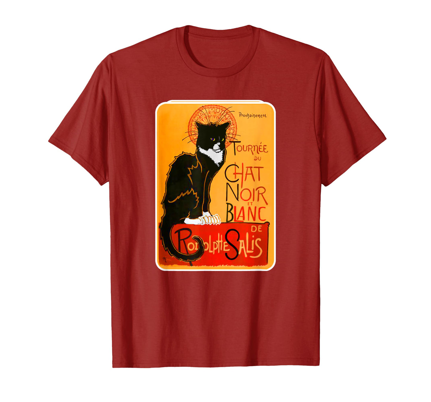 Tuxedo Chat Noir Funny Black Cat French Famous Pet Lover T-Shirt for Men Women