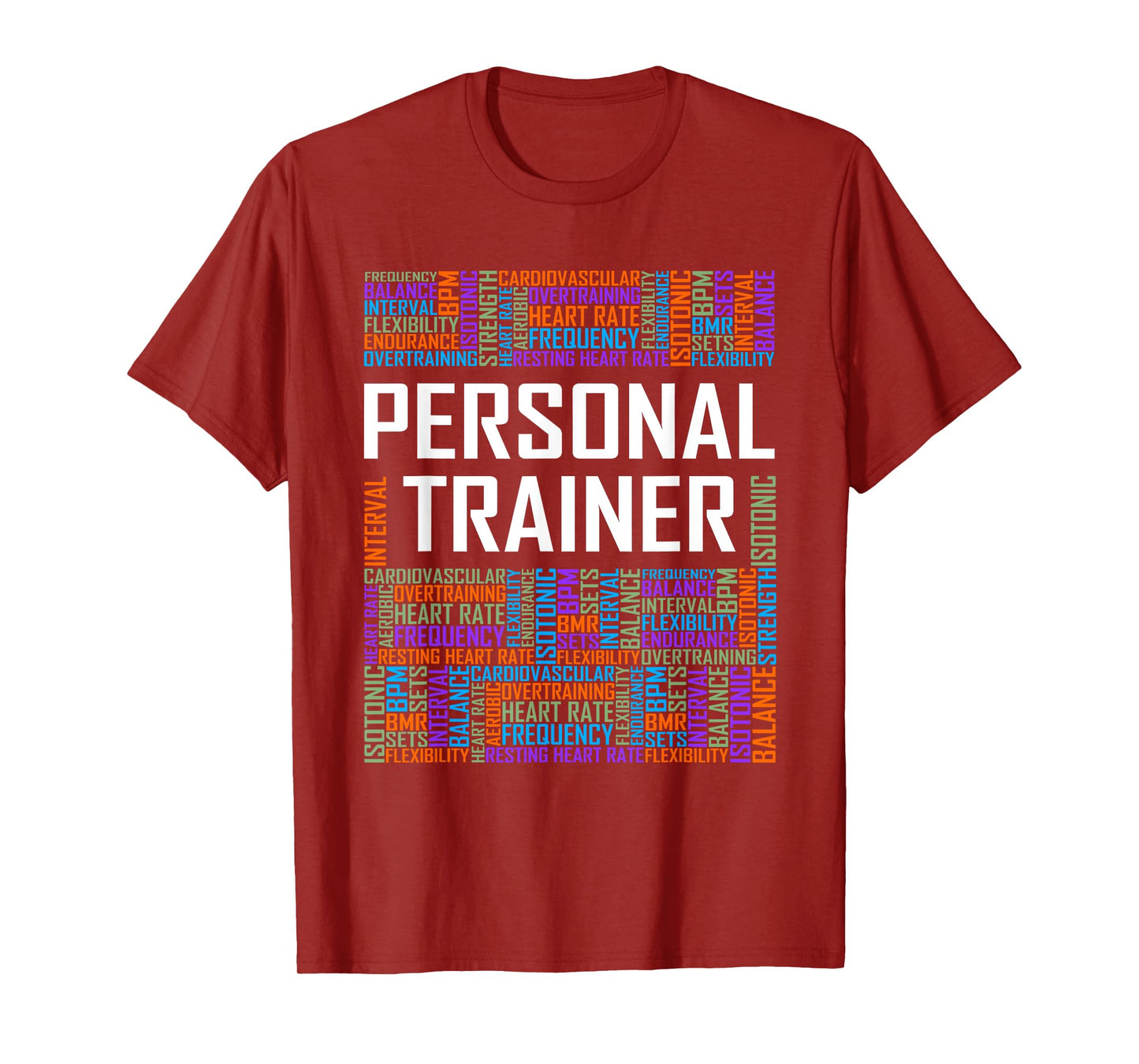 Funny Personal Trainer Words Gift Gym Coach Training Gifts T-Shirt