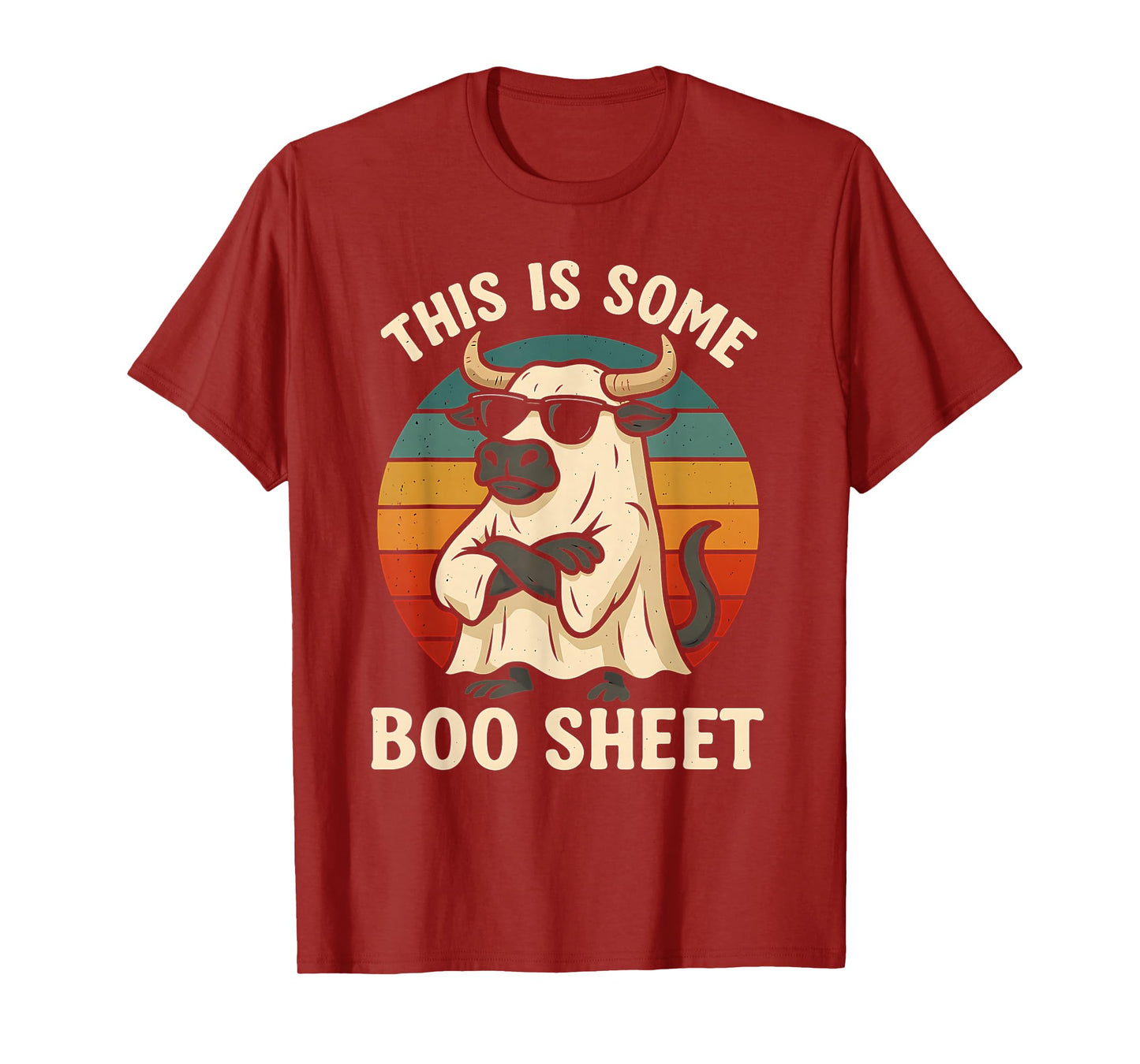 This is Boo Sheet Ghost Spooky Bull Halloween Costume T-Shirt