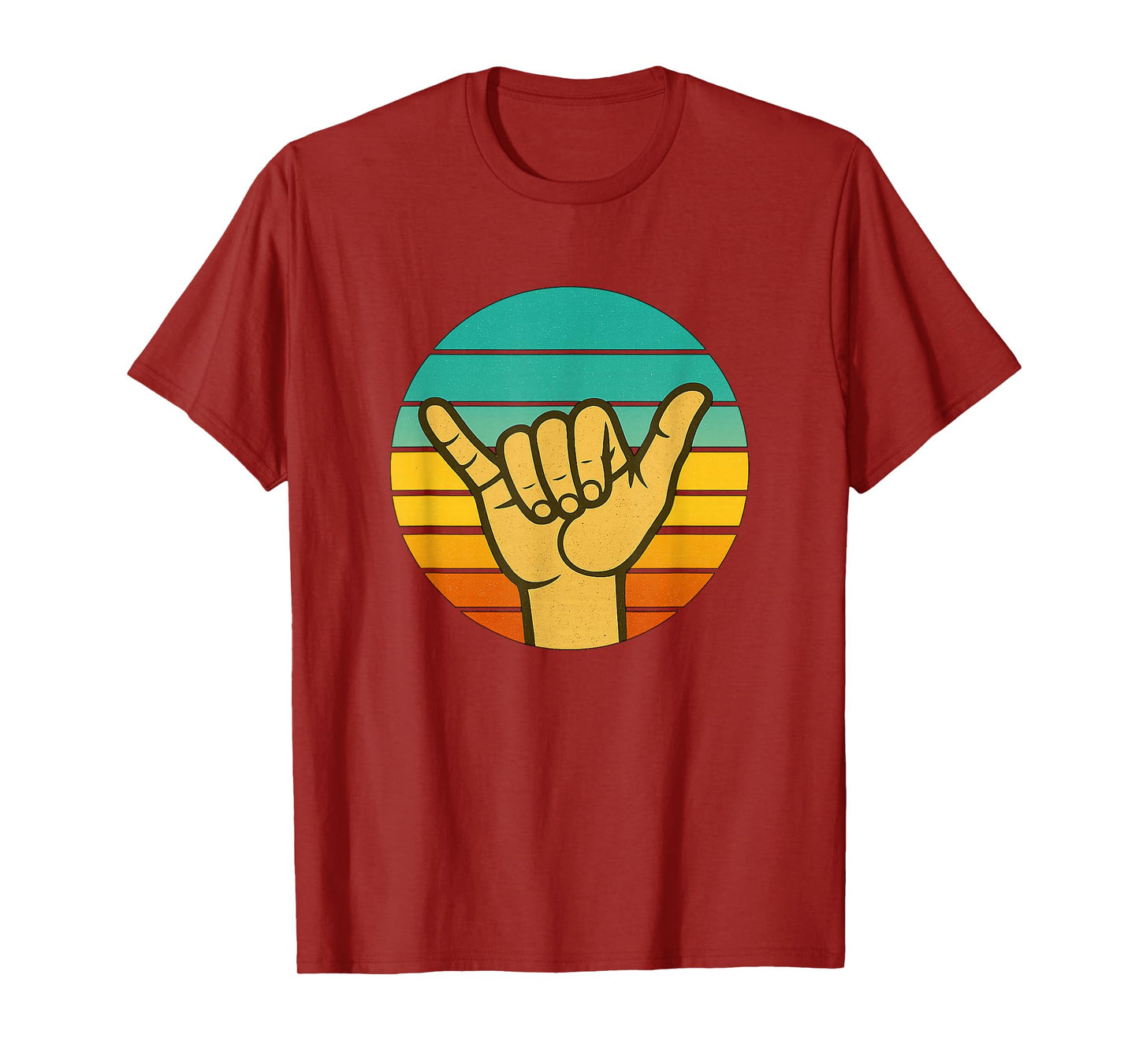 Retro Shaka/Surf Sign: Cool Vintage Surfer/Surfing Style T-Shirt
