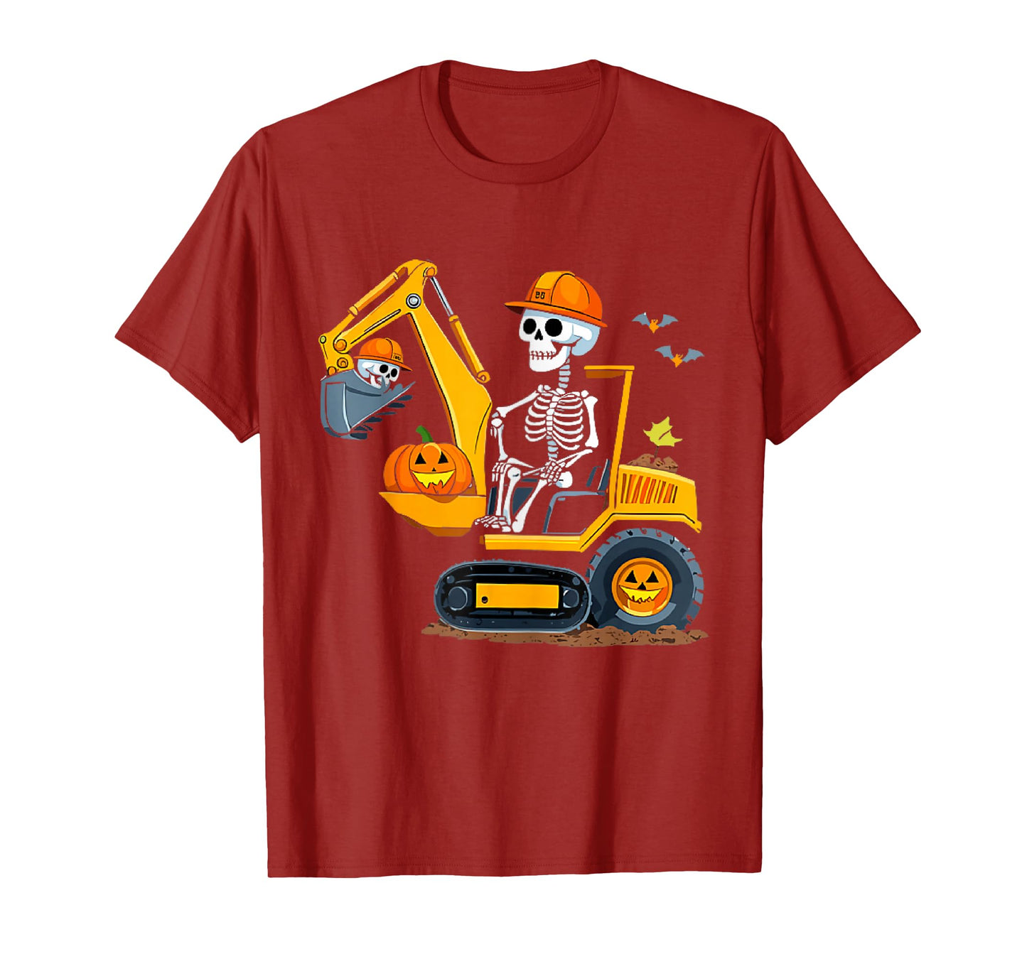 Spooky Construction Trucks Halloween Toddler Boys T-Shirt