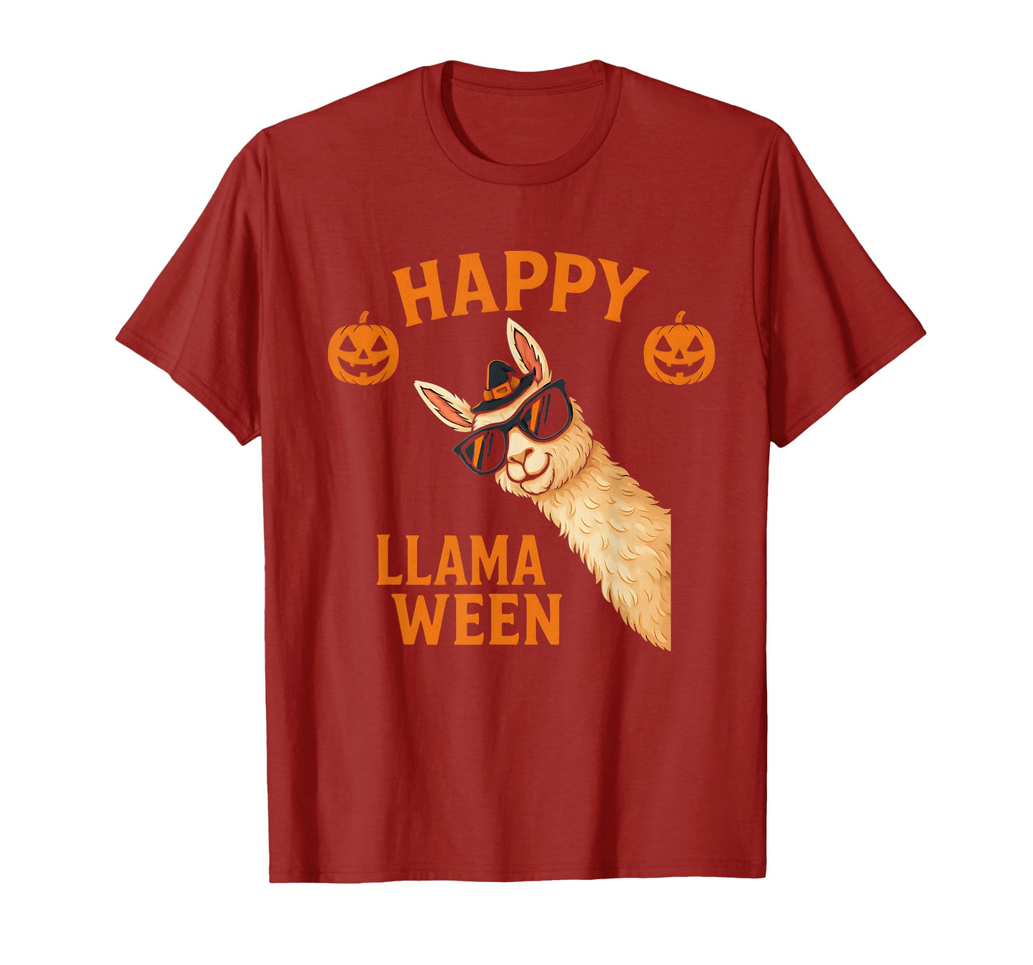 Happy Llamaween Funny Halloween Llama Costume Alpaca T-Shirt