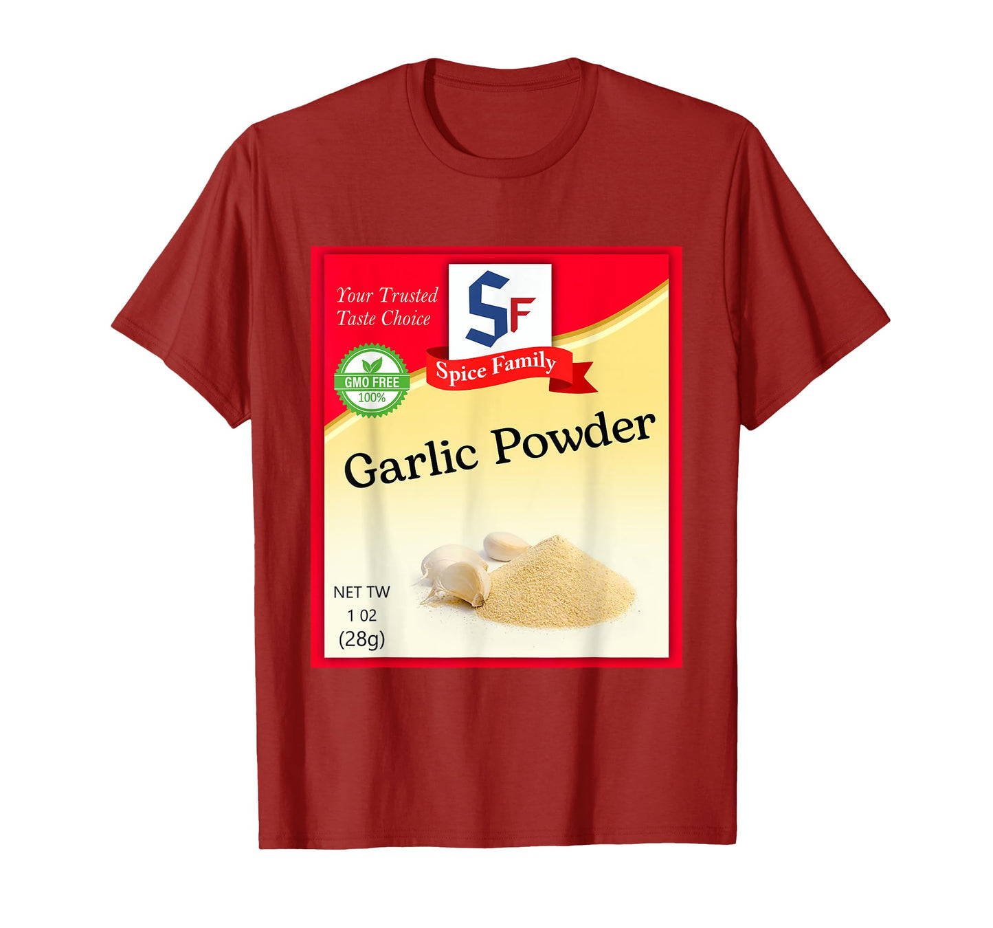 Garlic Powder Condiment Costume Holiday Spice Costumes T-Shirt