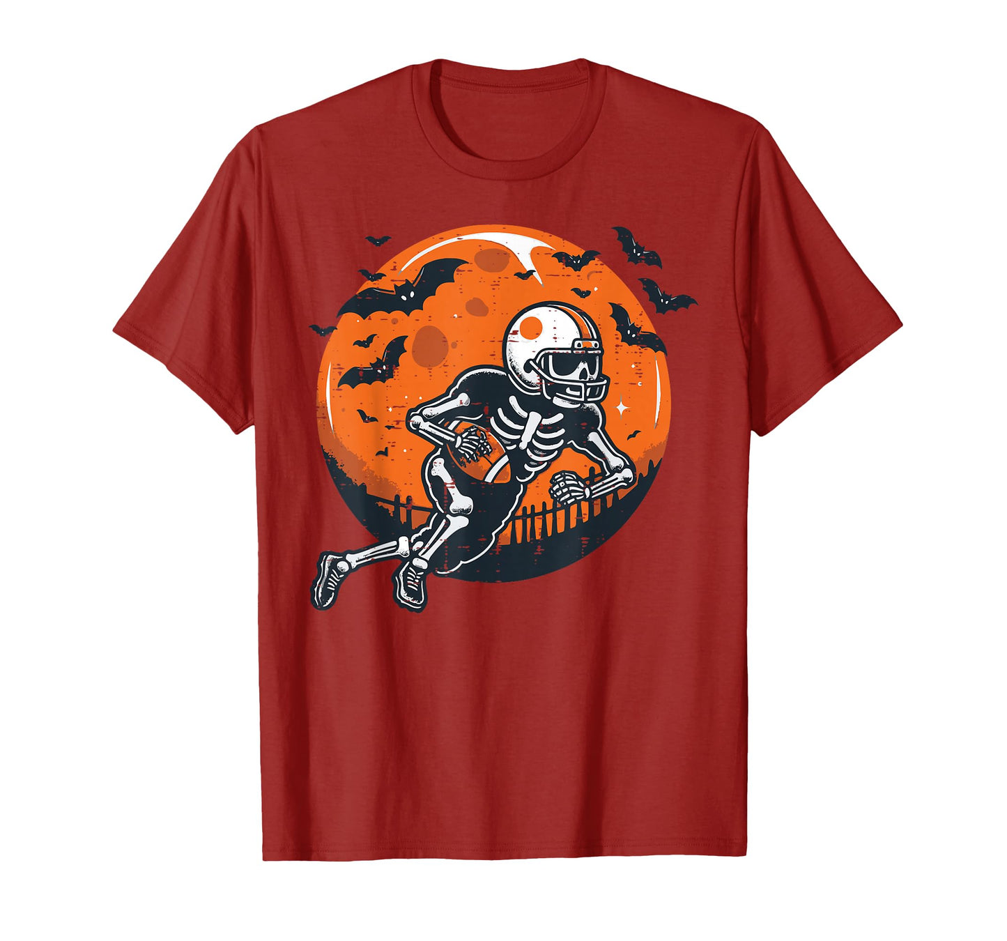 Halloween Skeleton American Football Costume Boys Kids Men T-Shirt