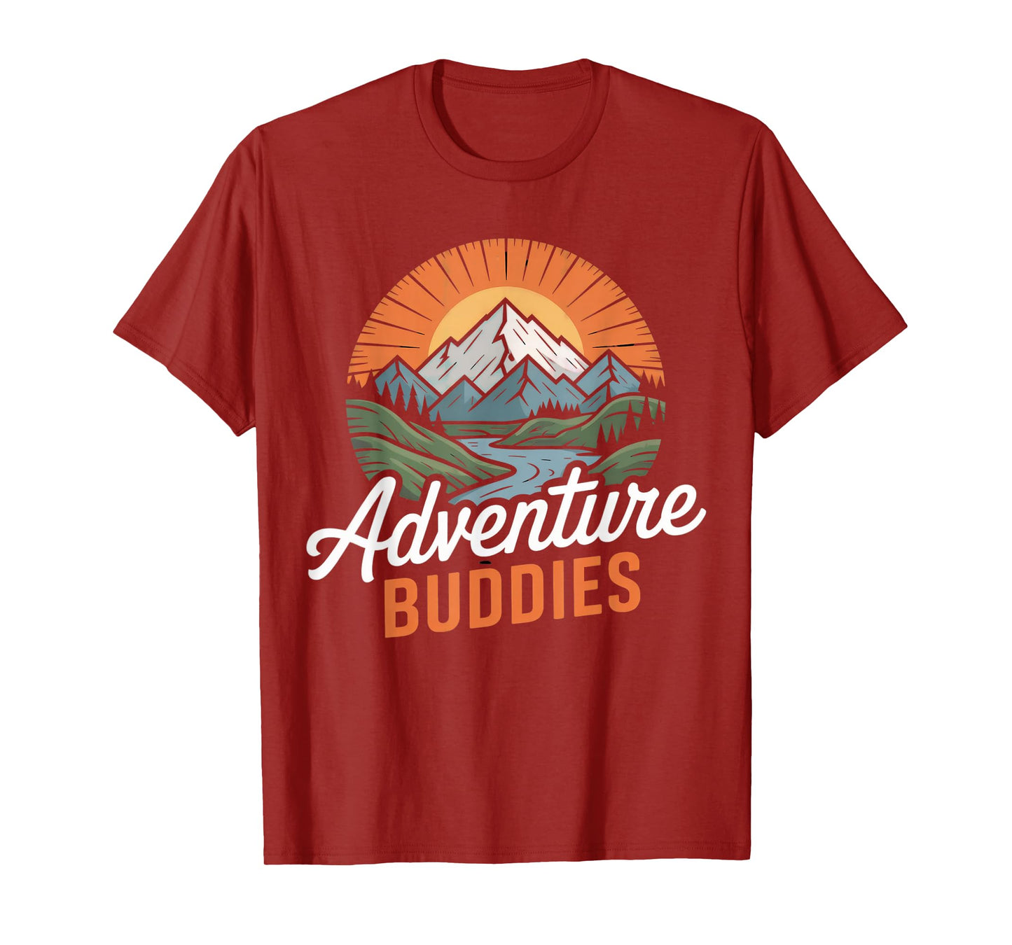 Adventure Buddies Couple Hiking Mountains nature Vintage T-Shirt