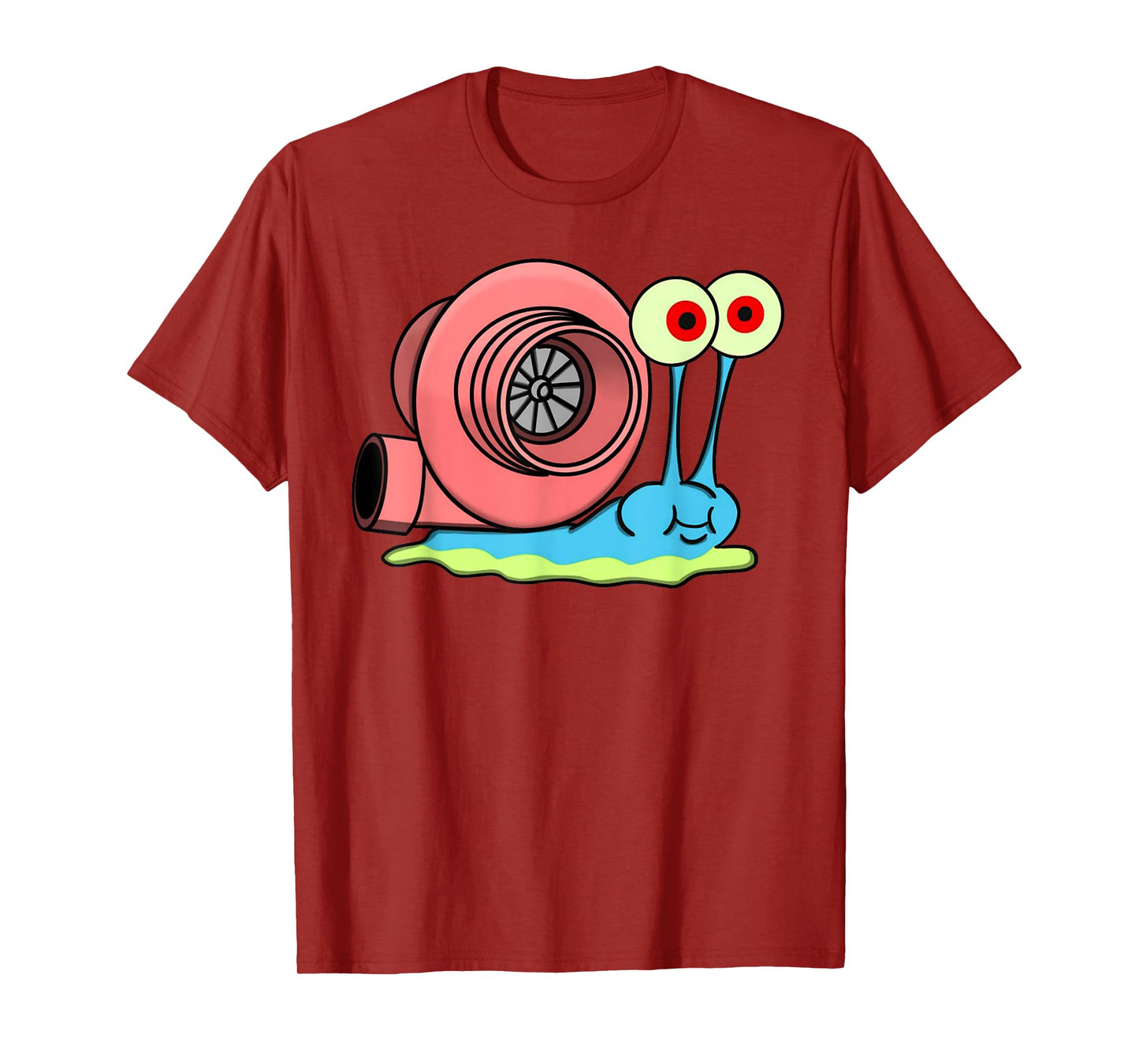 Retro Turbo Car Funny Meme Fast Snail With Racing Vintage T-Shirt
