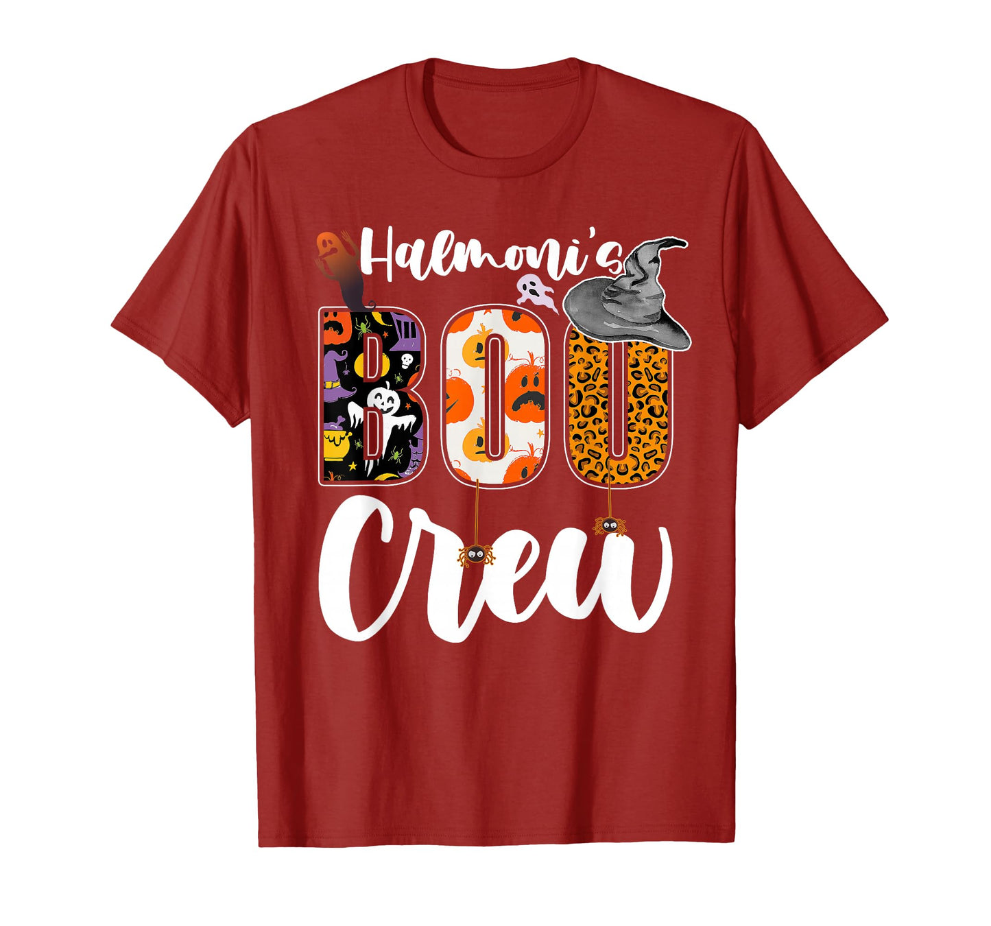 Halmoni's Boo Crew Halloween Grandma Grandkids Matching T-Shirt
