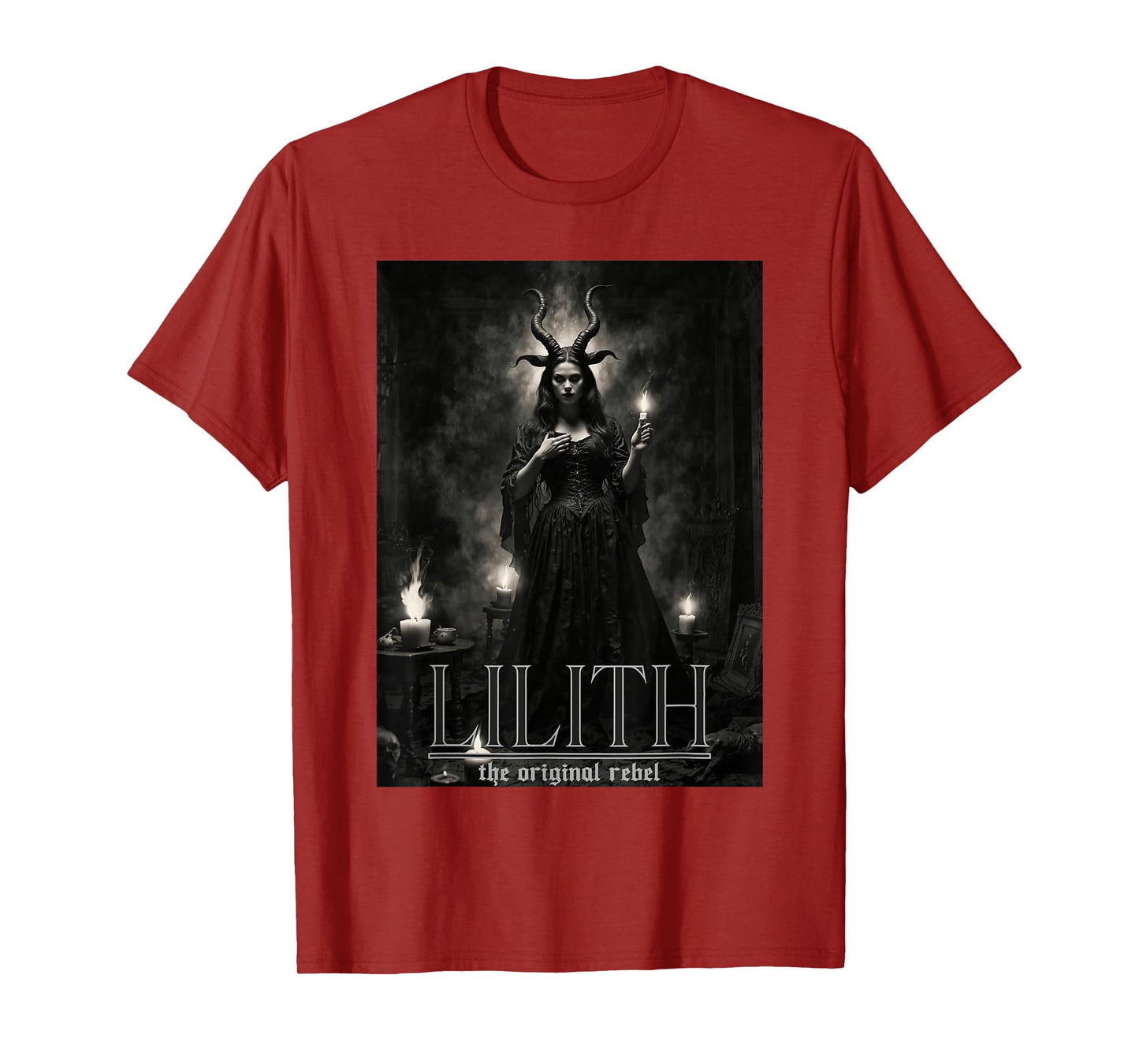 Lilith The Original Rebel Girl Floral Goddess Witch Pagan T-Shirt