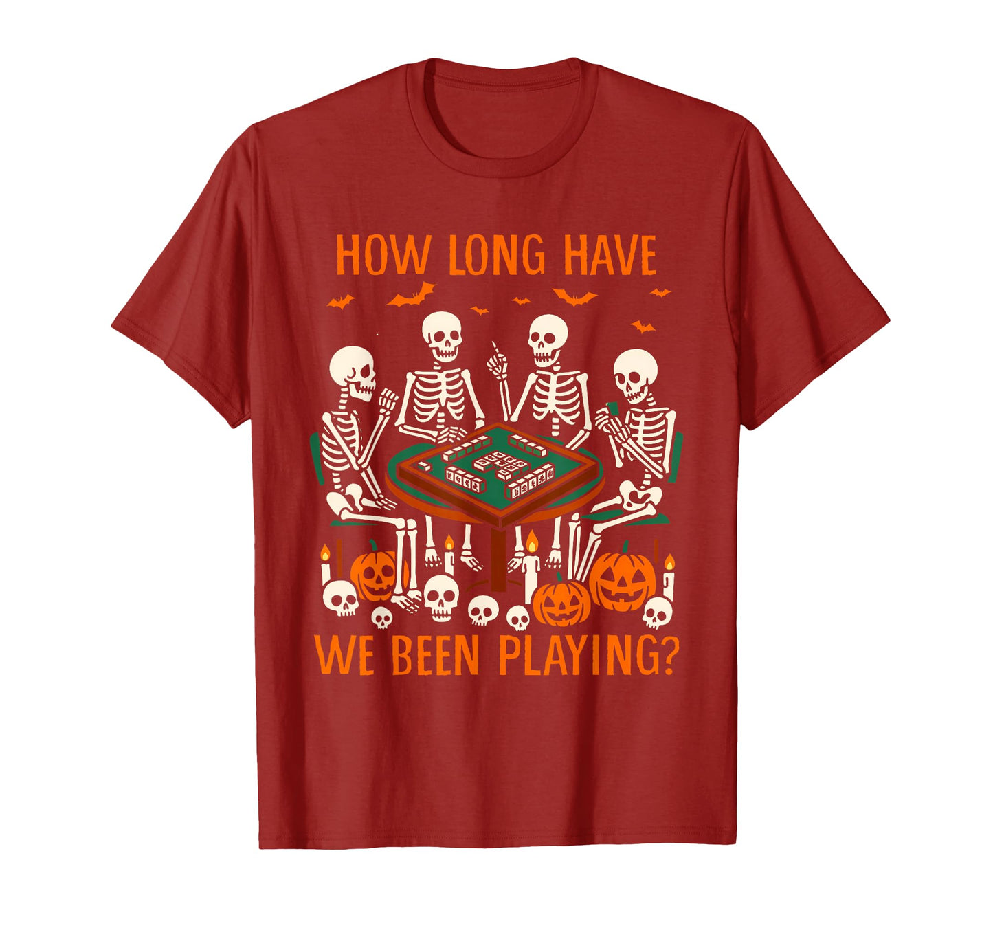 Halloween Vibes Mahjong Lover How Long Have We Been Playing T-Shirt