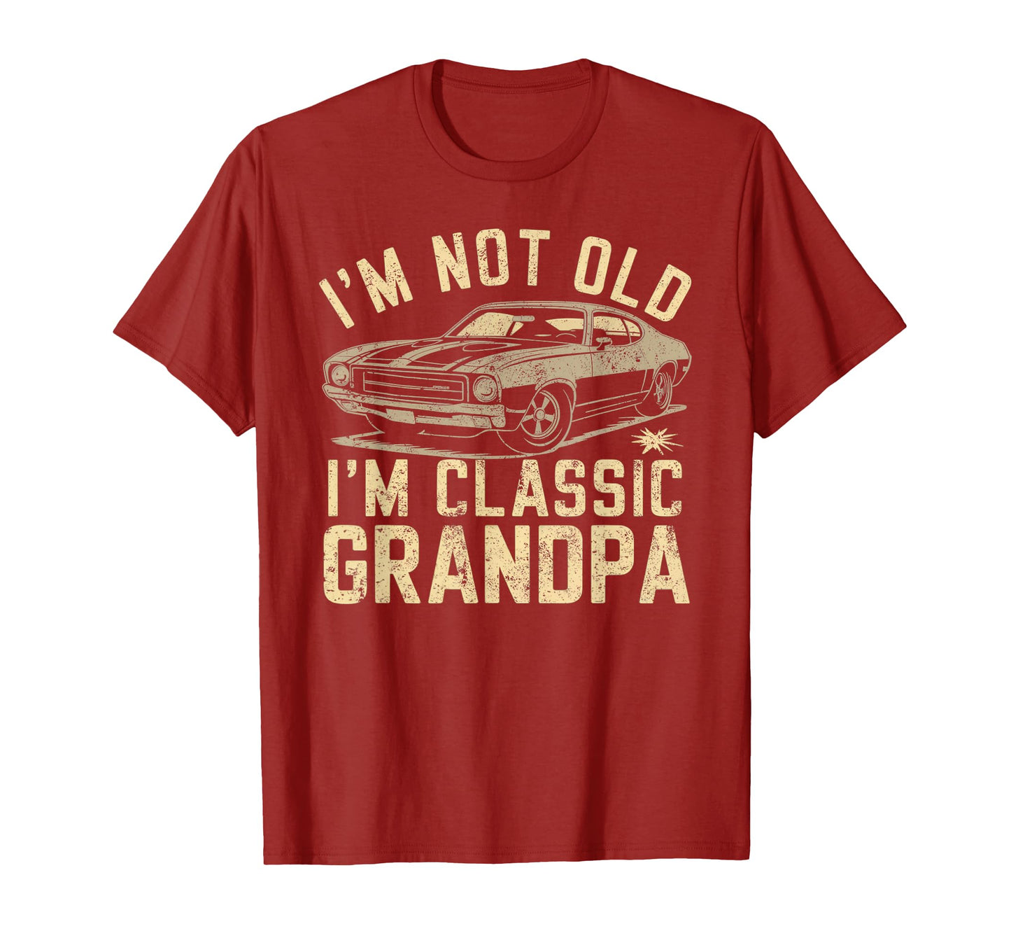 Funny Grandpa Classic Car Graphic - Gift for Grandpa T-Shirt