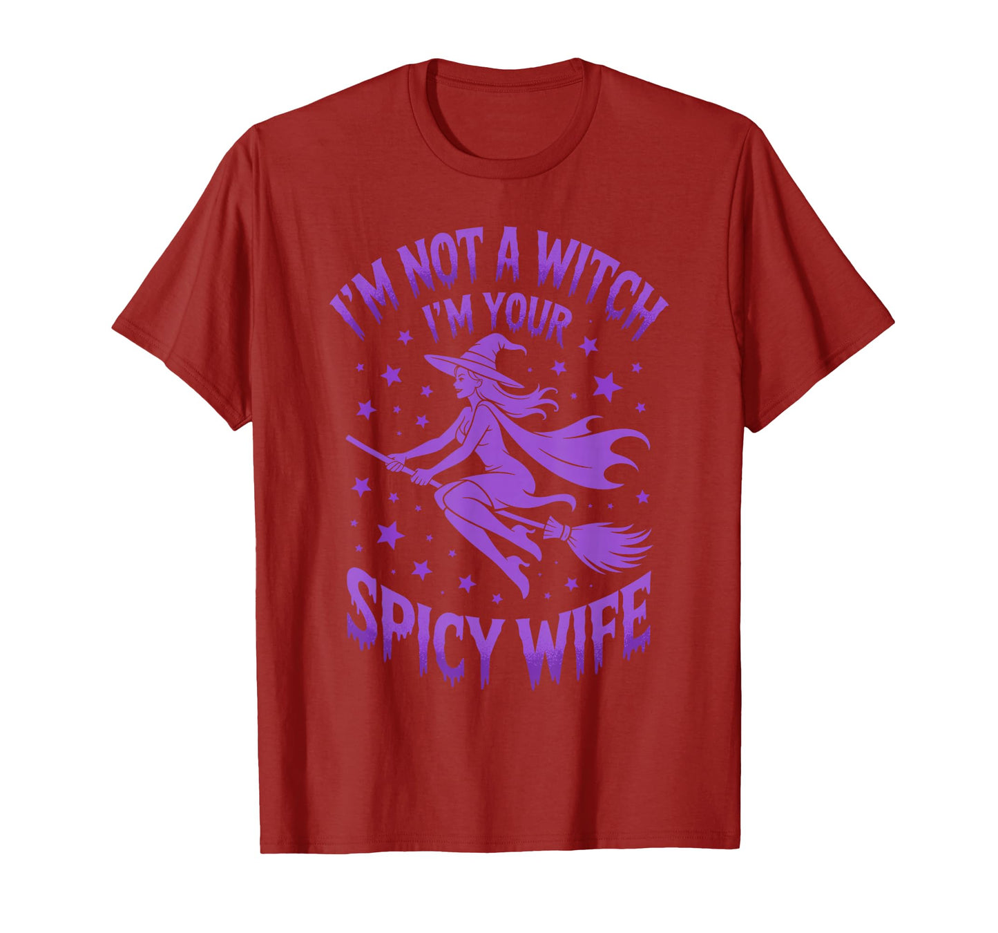 I'm not a Witch Halloween Couple Women T-Shirt