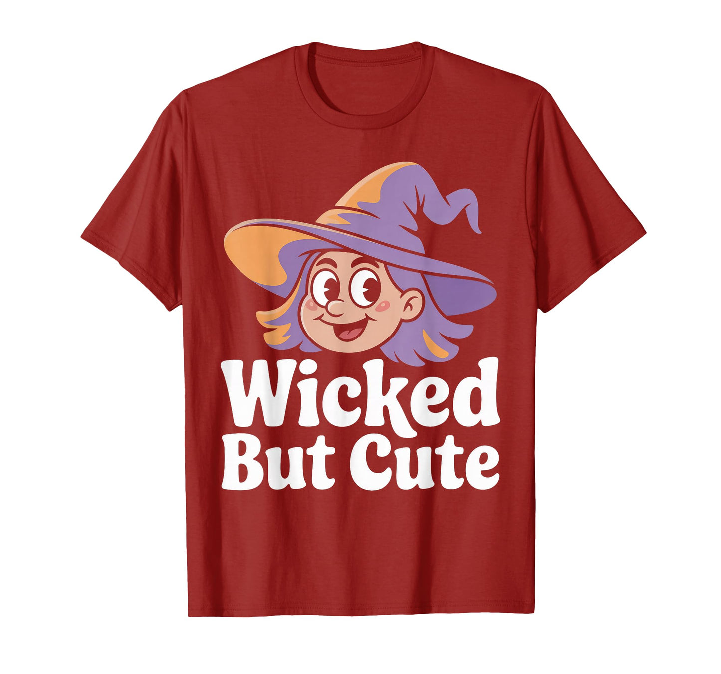 Wicked but Cute - Witch Portrait Halloween T-Shirt