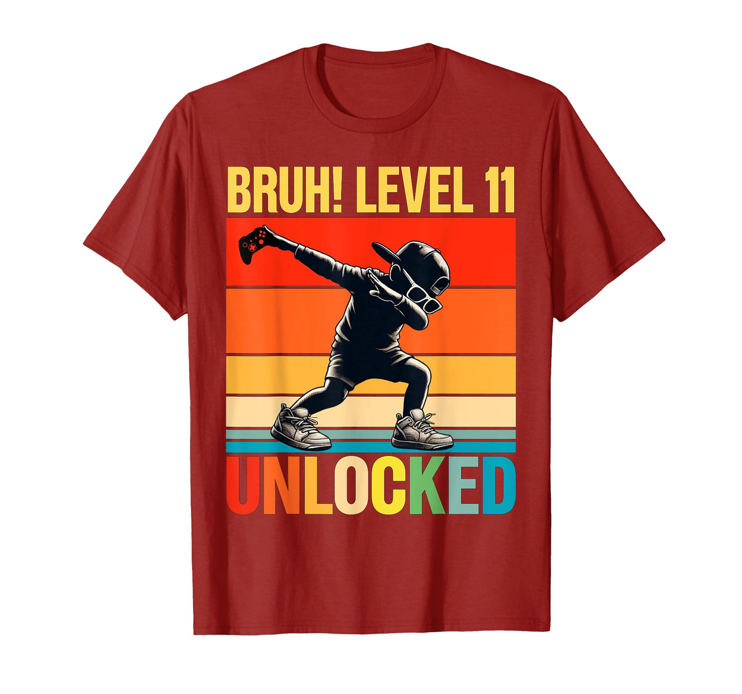 11 Year Old Birthday Dabbing Boy Bruh 11th level unlocked T-Shirt