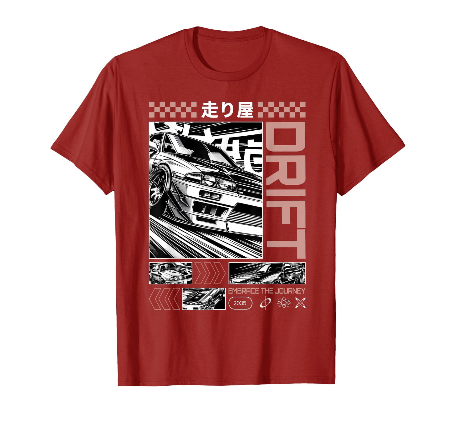 Cool Retro Vintage Japanese JDM Tokyo Japan Drift Race Car T-Shirt
