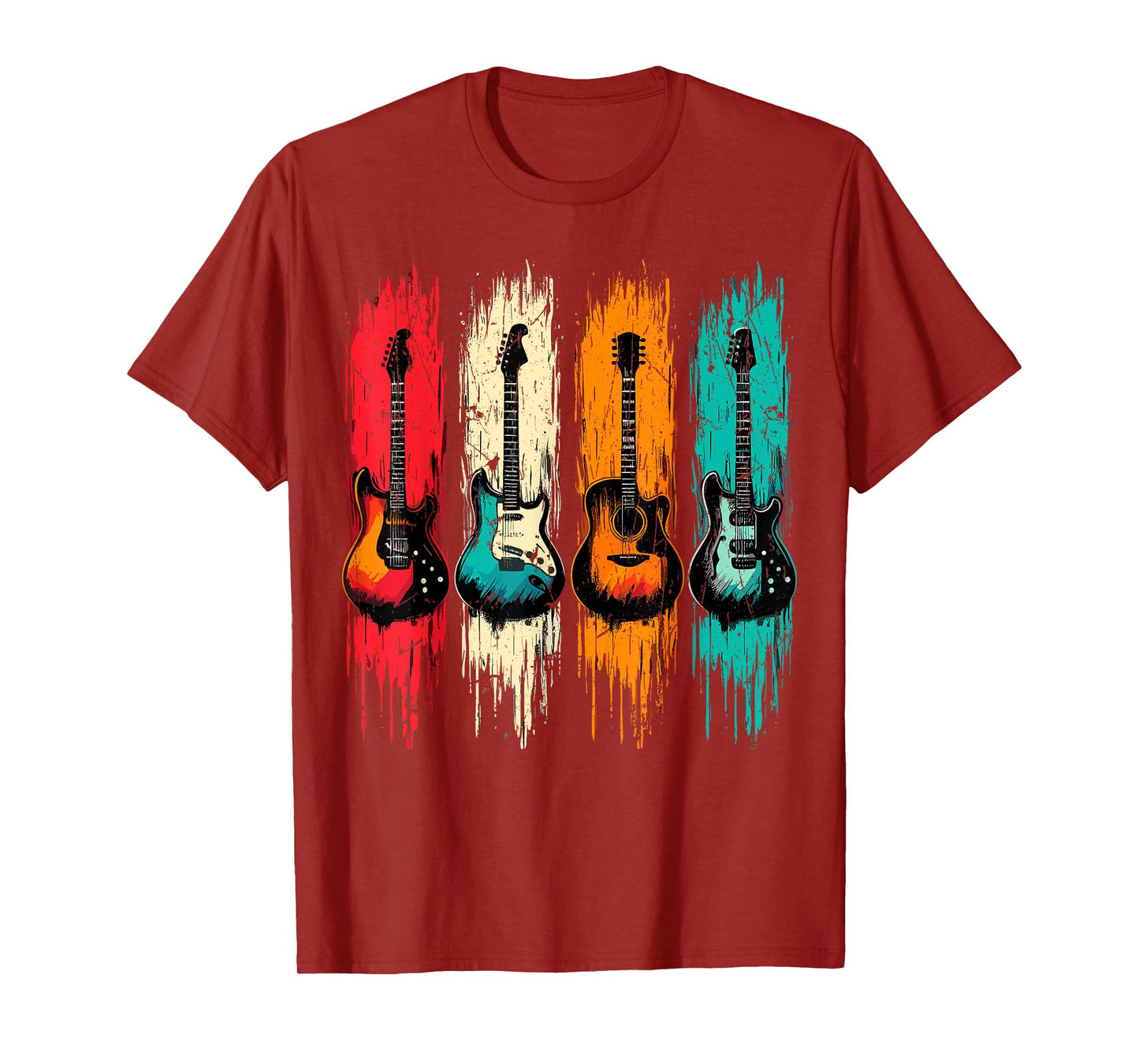 Vintage Guitar Music Band Guitarist T-Shirt