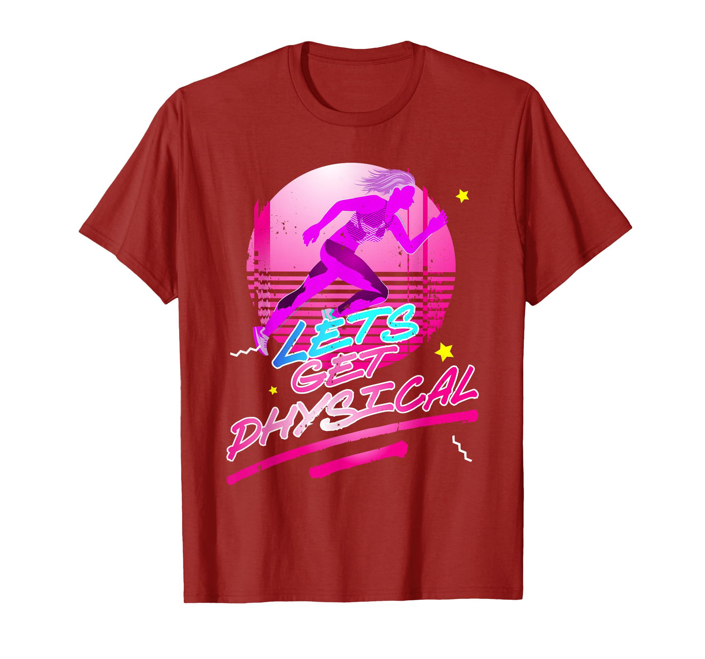 Lets get physical | 80s 90s Style | Workout Gym Retro T-Shirt